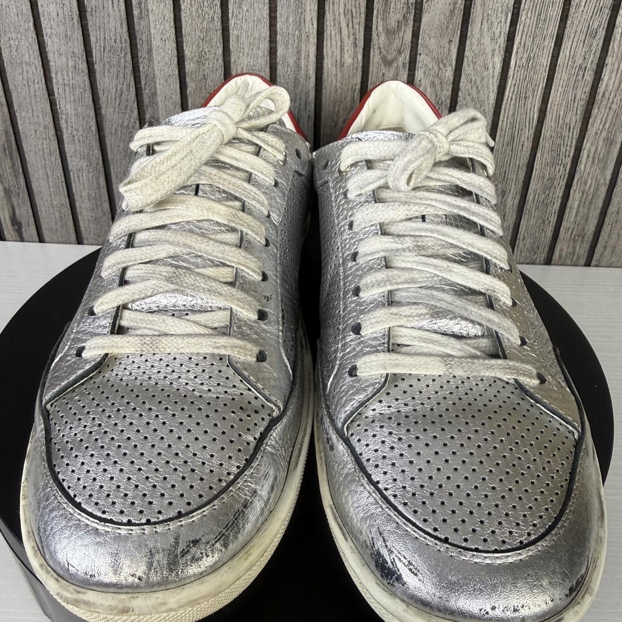 Saint Laurent Paris 2000s Size 43 Men's COA Saint Laurent Silver and Red Size US 10.5 / EU 43-44 - 3 Thumbnail