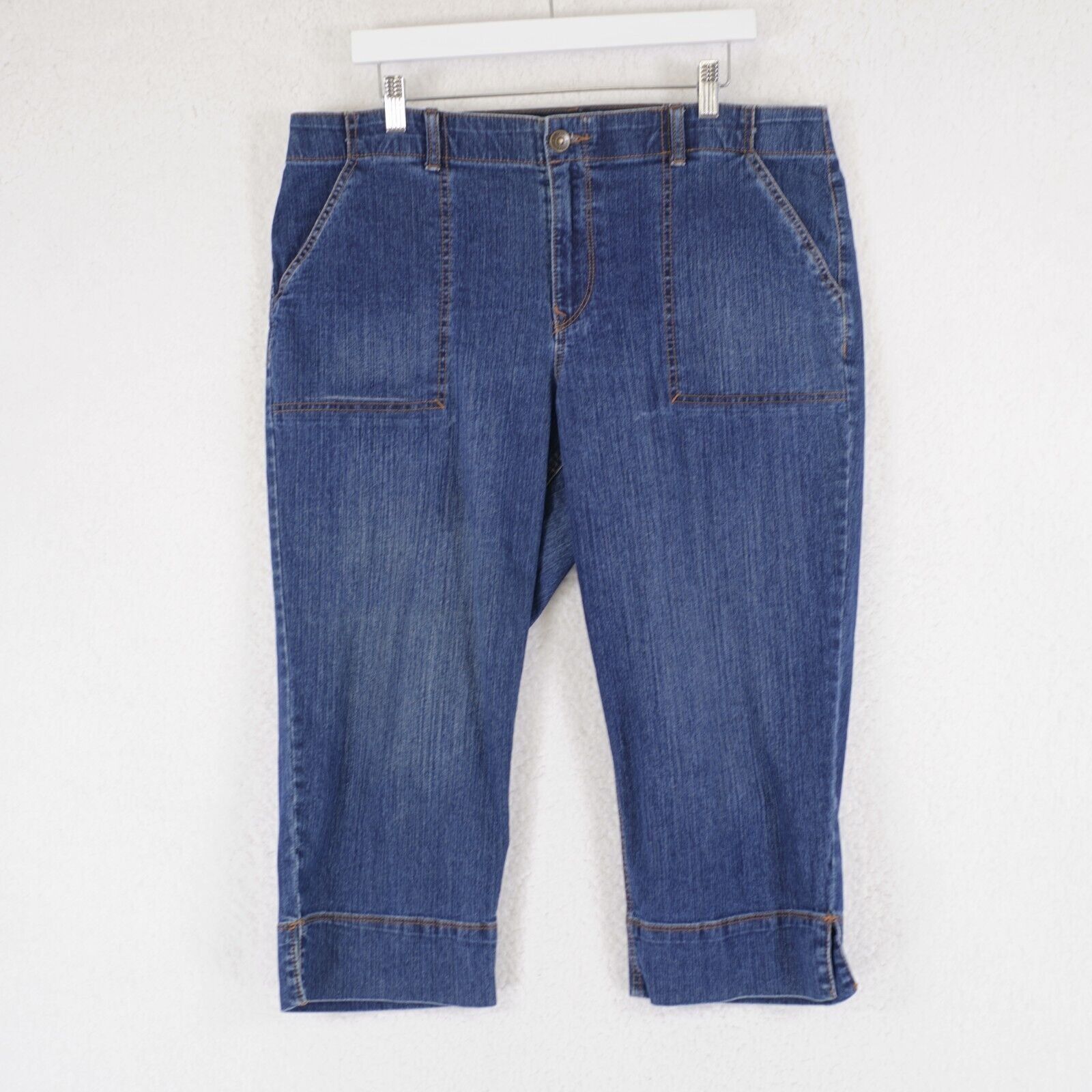 Gloria Vanderbilt Gloria Vanderbilt Capri Denim Elastic Waist Jeans Size 14 Hi Size 36" / US 14 / IT 50 - 1 Thumbnail
