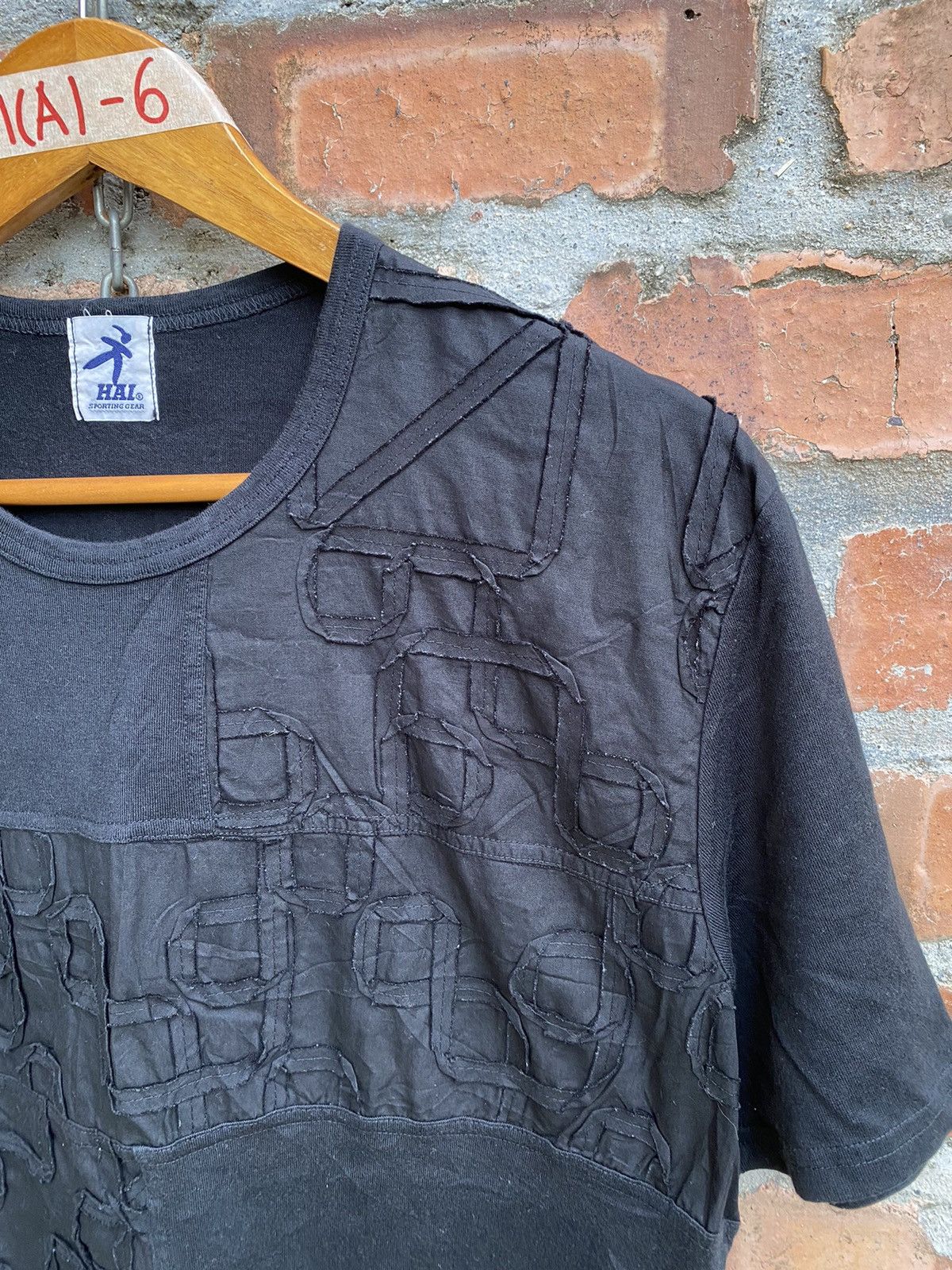 Issey Miyake 1990s Laser Cut Patchwork tee Size US M / EU 48-50 / 2 - 5 Thumbnail
