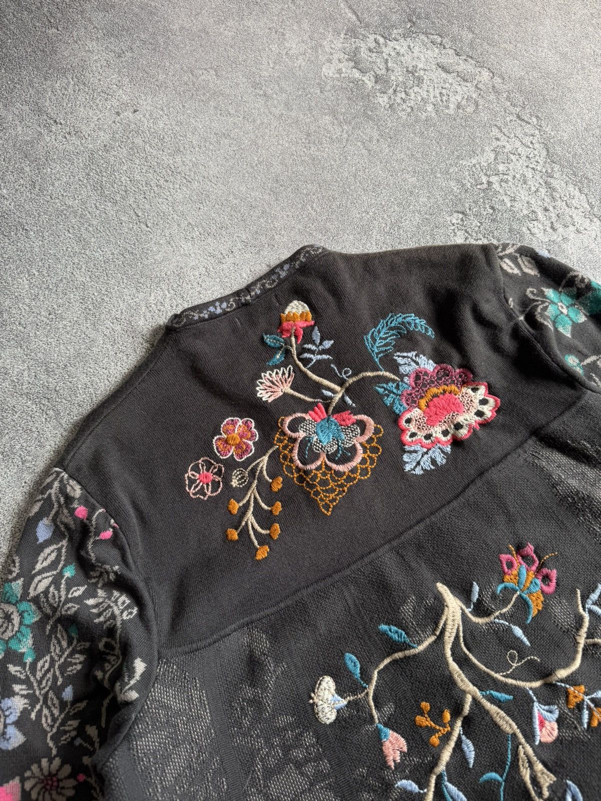 Dale Of Norway Ivko 40 all printed flowers 🌺 Cardigan sweater knit button Size S / US 4 / IT 40 - 14 Thumbnail