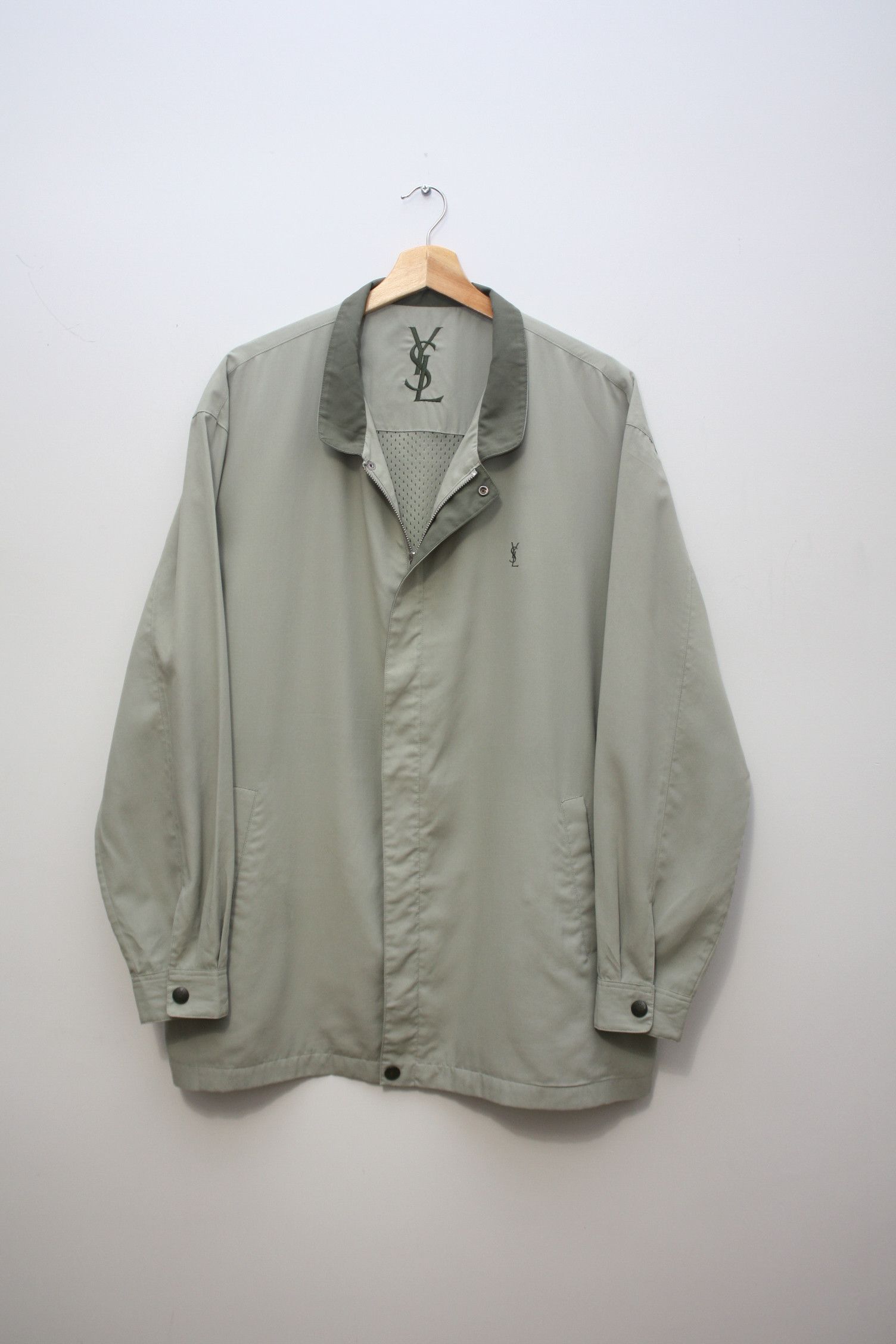 Image of Vintage x YVES Saint Laurent Lightweight Light Green Jacket Men's Xl