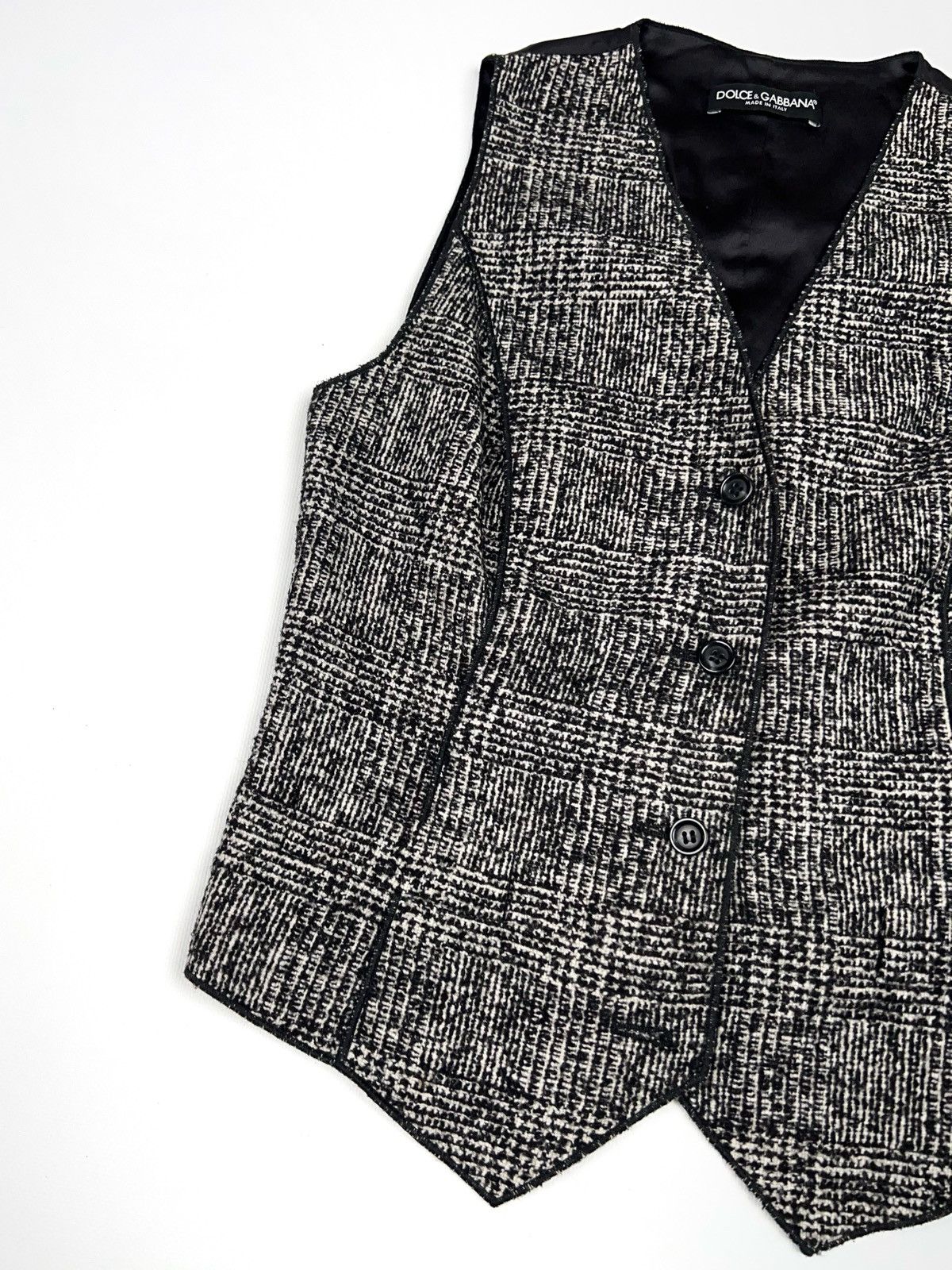 Dolce & Gabbana Dolce Gabbana Tweed Alpaca Silk Nylon Suit Vest Tank Size S / US 4 / IT 40 - 5 Thumbnail
