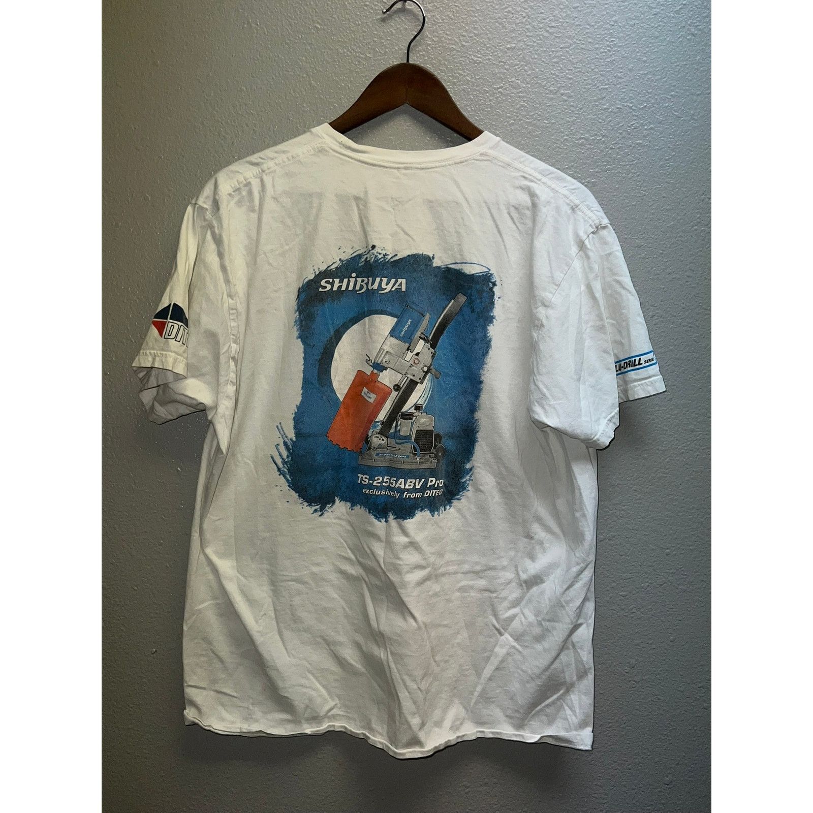 Vintage Vintage Tool Shirt Equipment Drilling Shibuya Graphic Tee L Size US L / EU 52-54 / 3 - 7 Thumbnail
