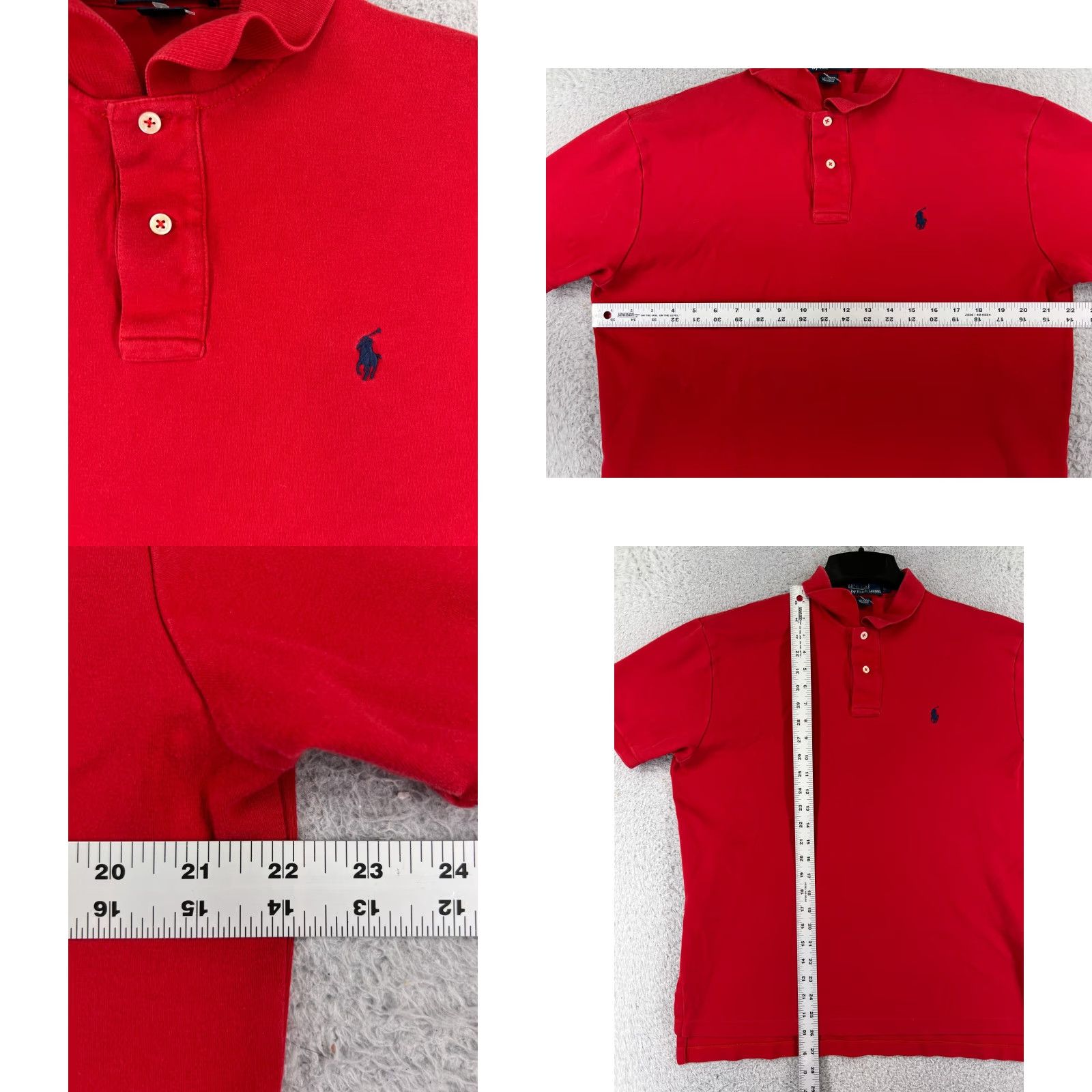Ralph Lauren VINTAGE Ralph Lauren Polo Shirt Mens M Red Jersey Cotton Golf Golfer Size US M / EU 48-50 / 2 - 8 Thumbnail