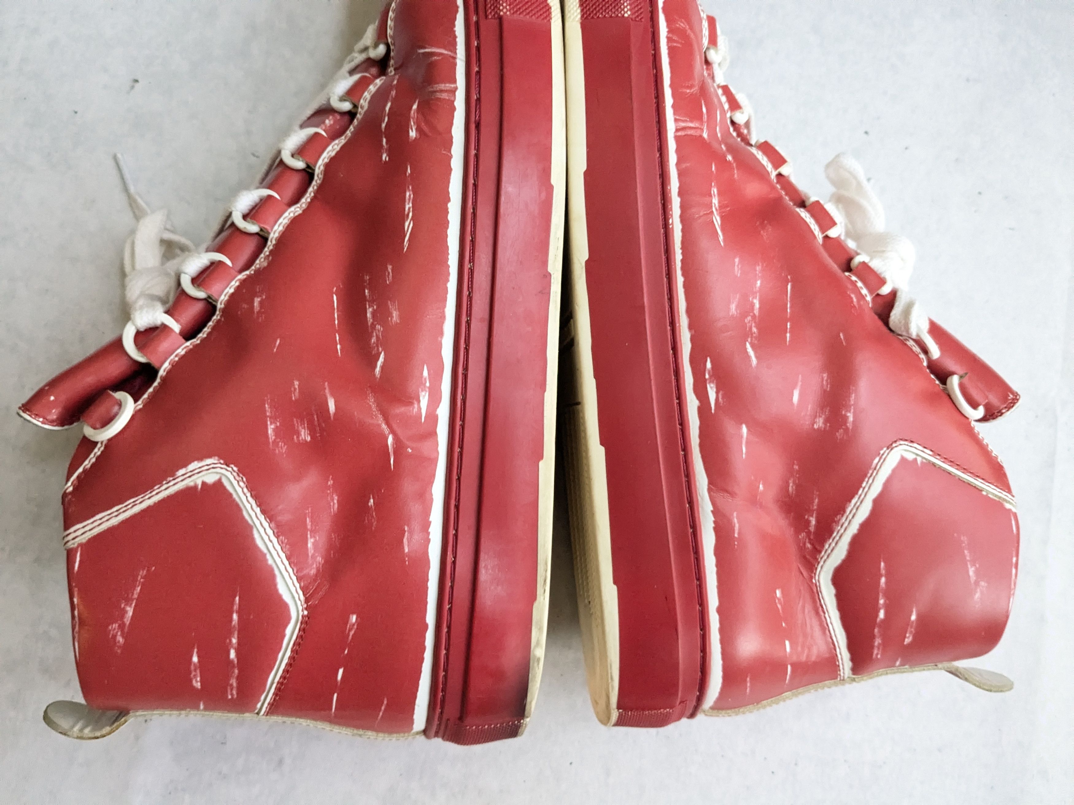 Balenciaga Balenciaga Arena Sneakers Red White 10 High Tops Leather Size US 10 / EU 43 - 11 Thumbnail