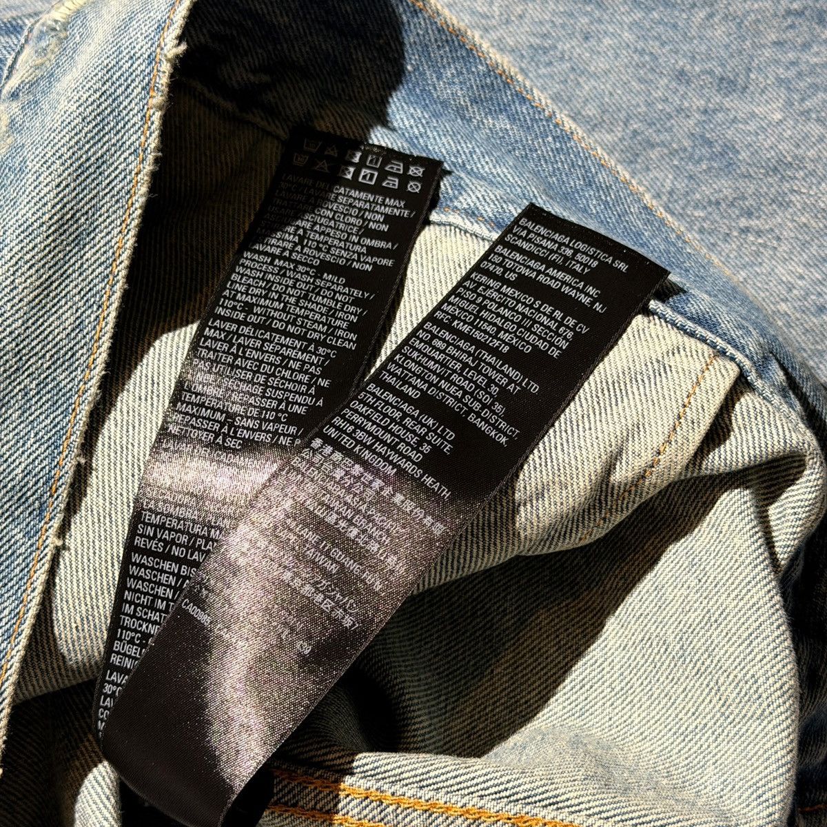 Balenciaga Denim hooded trucker jacket Size US L / EU 52-54 / 3 - 4 Thumbnail