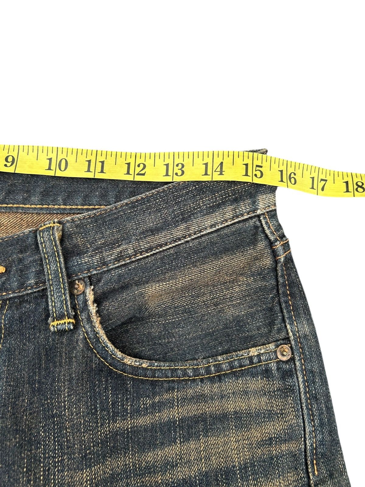 Kapital Vintage Edwin 505Z Selvedge Rusty Distressed Denim Jeans Size US 31 - 12 Thumbnail