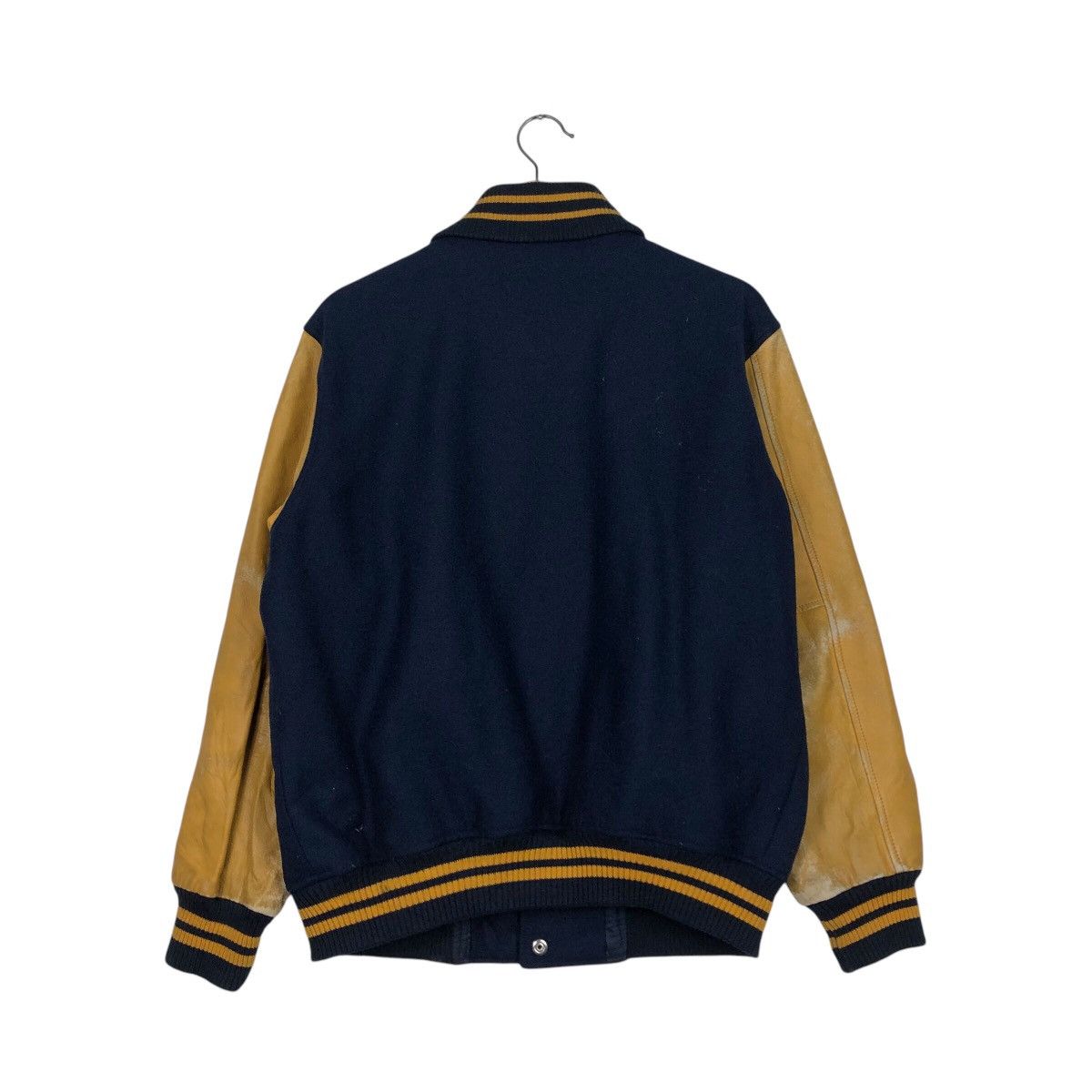 Japanese Brand × Vintage 📌Vintage Leather Varsity Jacket Mc Gregor Big Logo Size US M / EU 48-50 / 2 - 9 Thumbnail