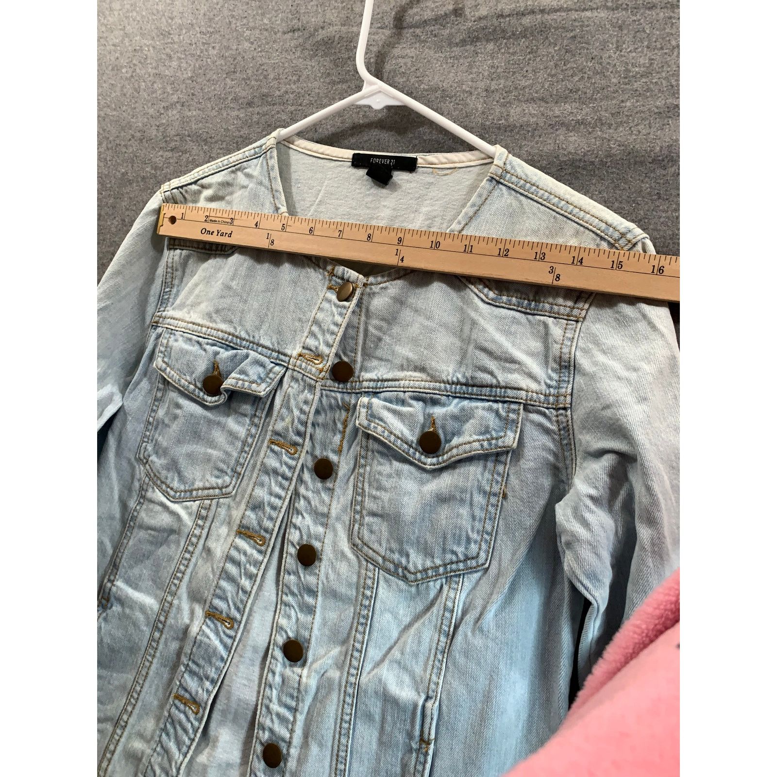 Forever 21 FOREVER 21 Denim Jacket Womens Medium Blue Jeans Size M / US 6-8 / IT 42-44 - 5 Thumbnail