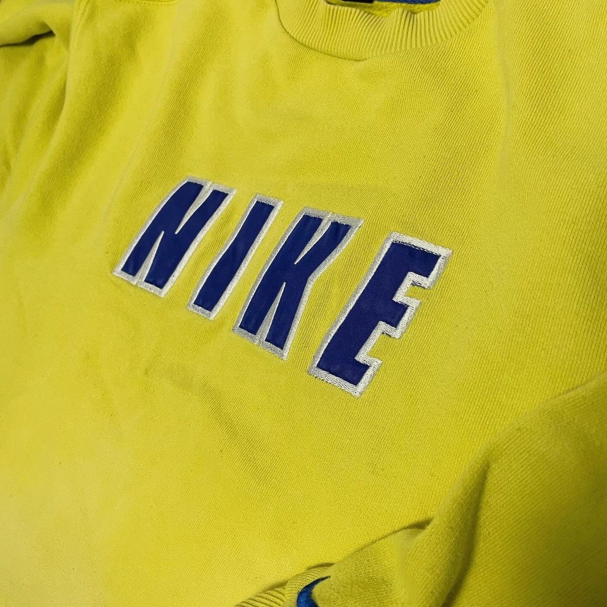 Nike × Vintage 90s Nike Vintage Big Logo Oversize Sweatshirt Size US M / EU 48-50 / 2 - 4 Thumbnail
