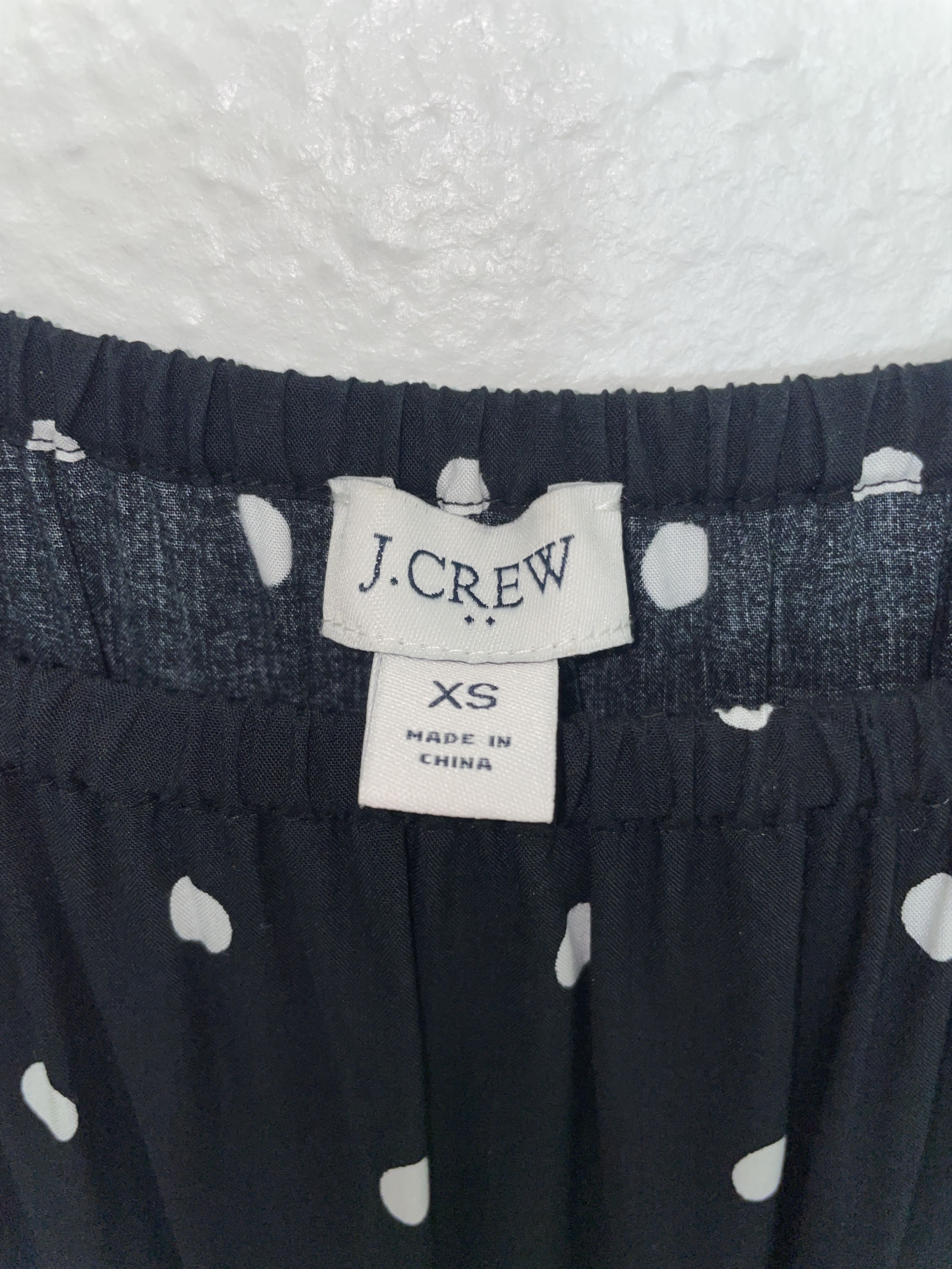 J.Crew J Crew XS Printed Polka Dot Flutter Sleeve Dress Navy Blue Size XS / US 0-2 / IT 36-38 - 3 Thumbnail
