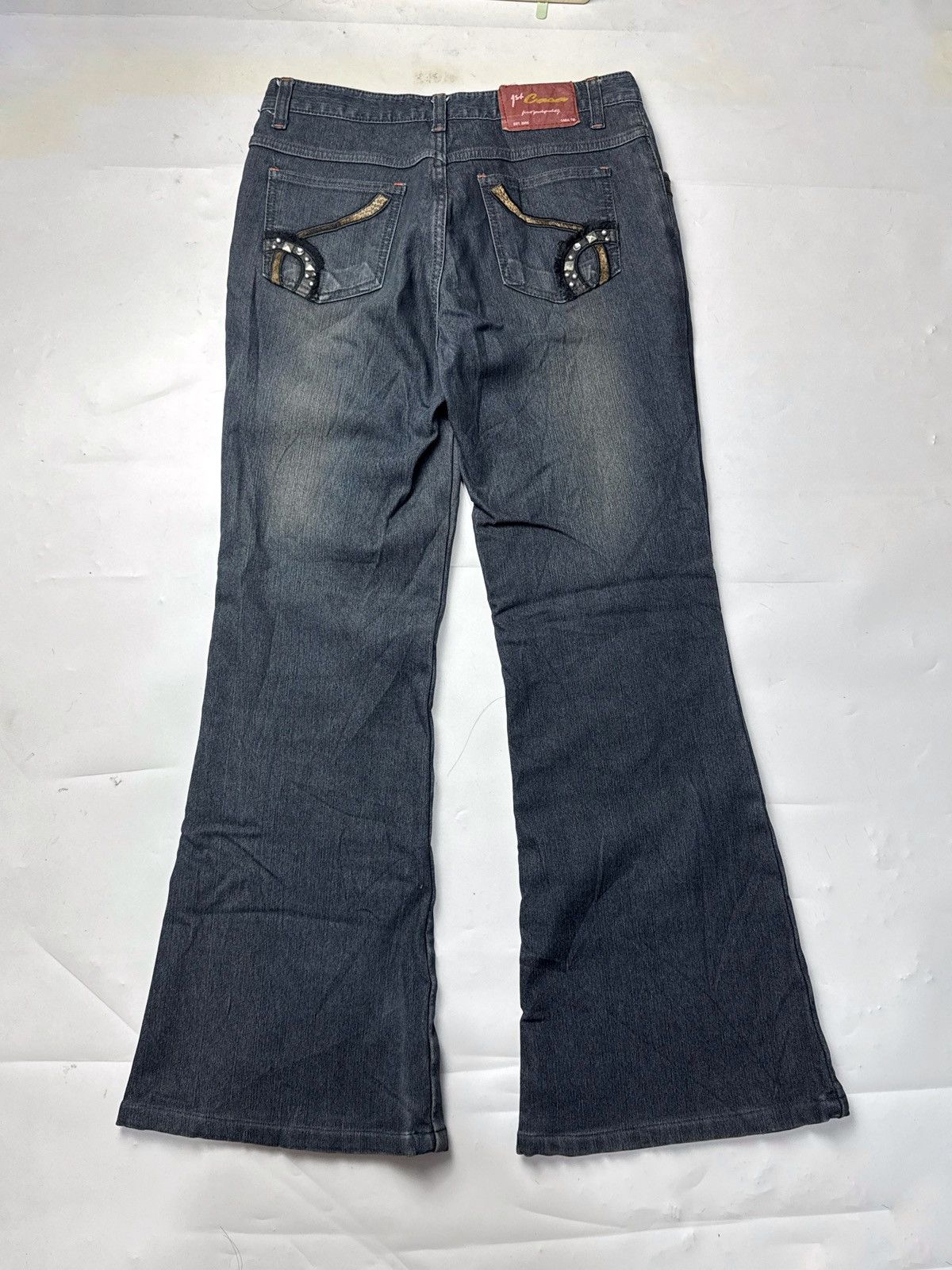 If Six Was Nine Flare Japanese Denim Casa Jeans Styled Size US 29 - 2 Thumbnail