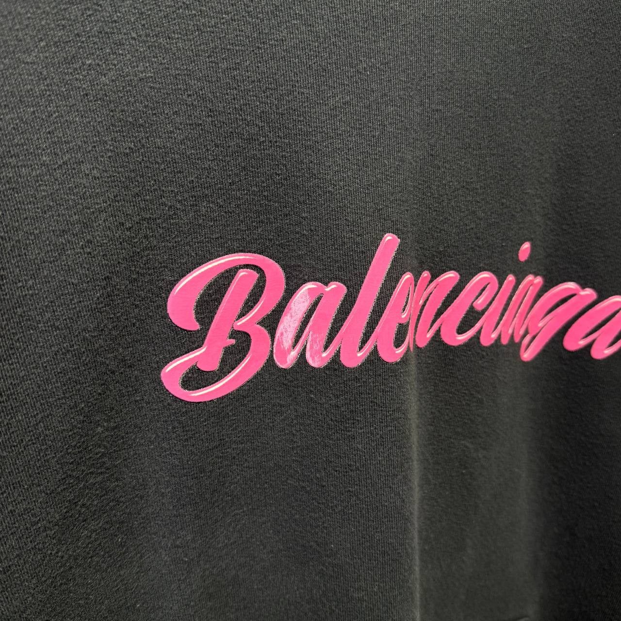 Balenciaga Balenciaga Barbie logo pull over hoodie Size US L / EU 52-54 / 3 - 5 Thumbnail