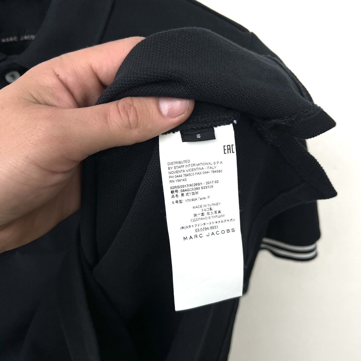 Marc Jacobs Marc Jacobs Sticky Rat Graphic Black Polo Size US S / EU 44-46 / 1 - 4 Thumbnail