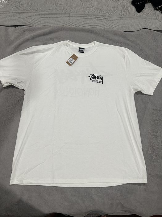 同梱不可】 STUSSY STOCK HONOLULU TEE “WHITE” XLサイズ - トップス