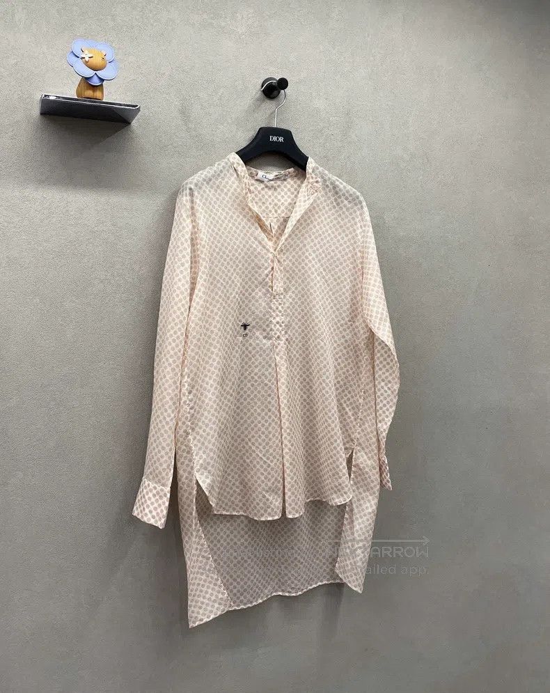Dior Dior Irregular clothes, dotted little bee embroidered shir Size XS / US 0-2 / IT 36-38 - 2 Thumbnail