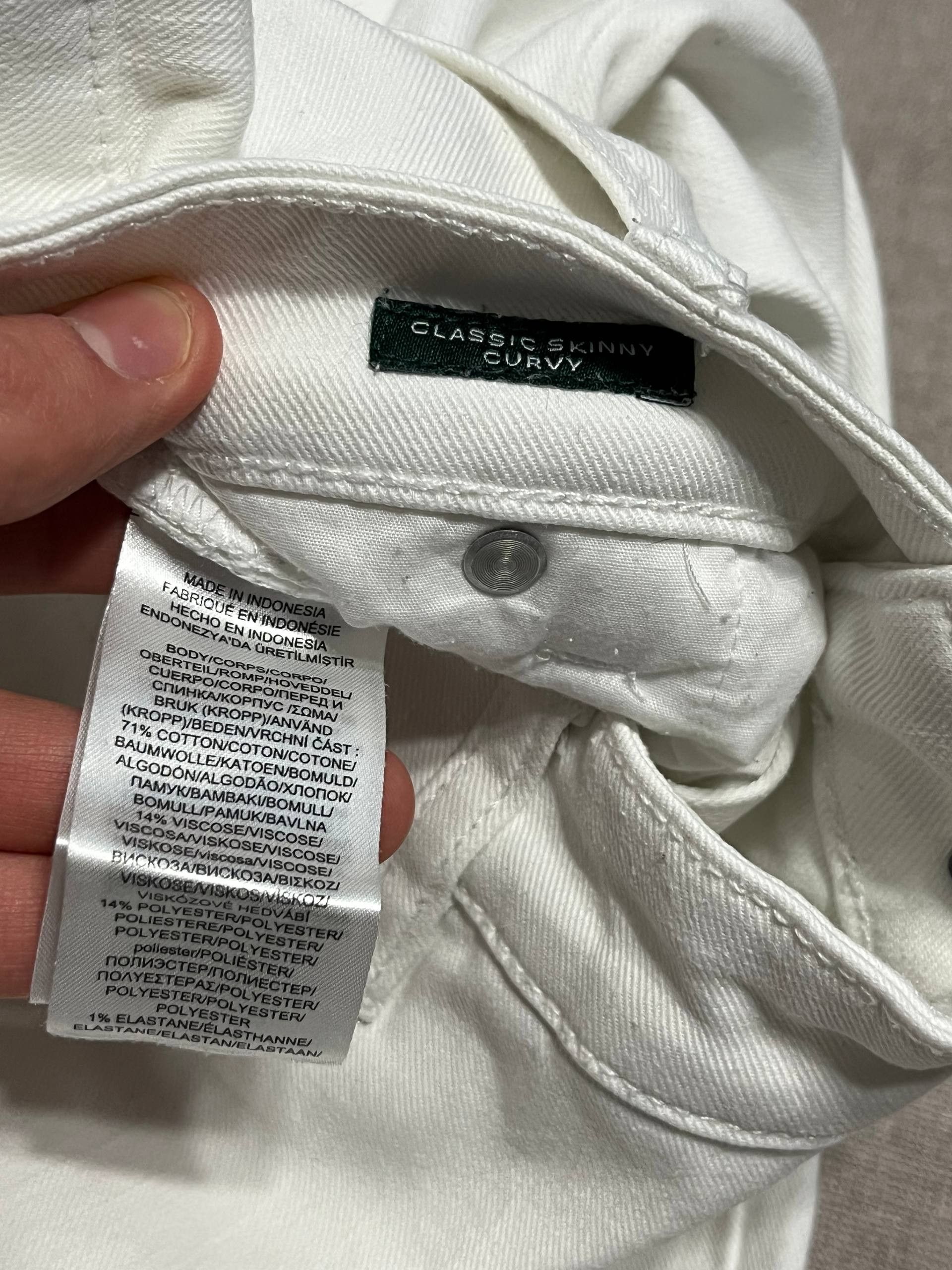 Polo Ralph Lauren Ralph Lauren White Rare Slim Fit Jeans LRL Polo Womens Size 34" / US 12 / IT 48 - 18 Thumbnail