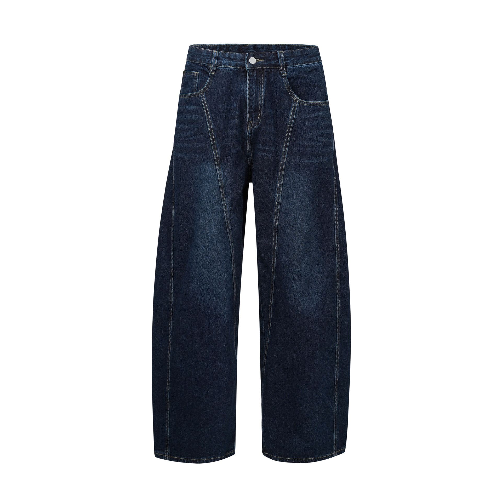 Japanese Brand × Jean High street washed loose wide-leg stitching scimitar jeans Size US 32 / EU 48 - 1 Thumbnail