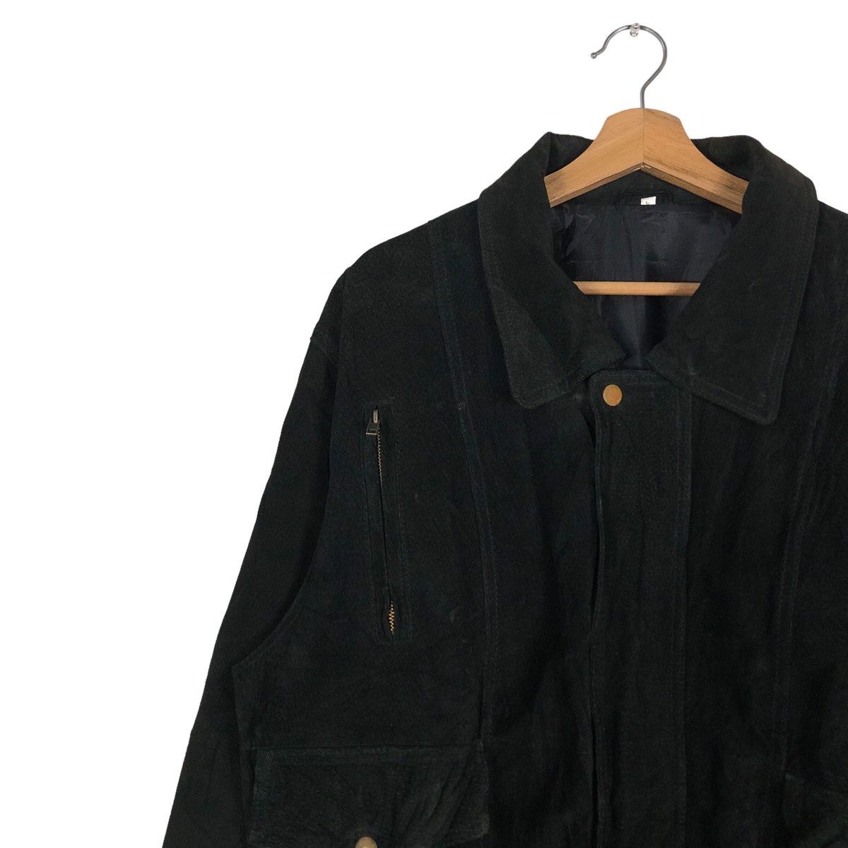 Issey Miyake 🔥Vintage Fly Genuine Leather Jacket Biker Issey Miyake Size US L / EU 52-54 / 3 - 7 Thumbnail