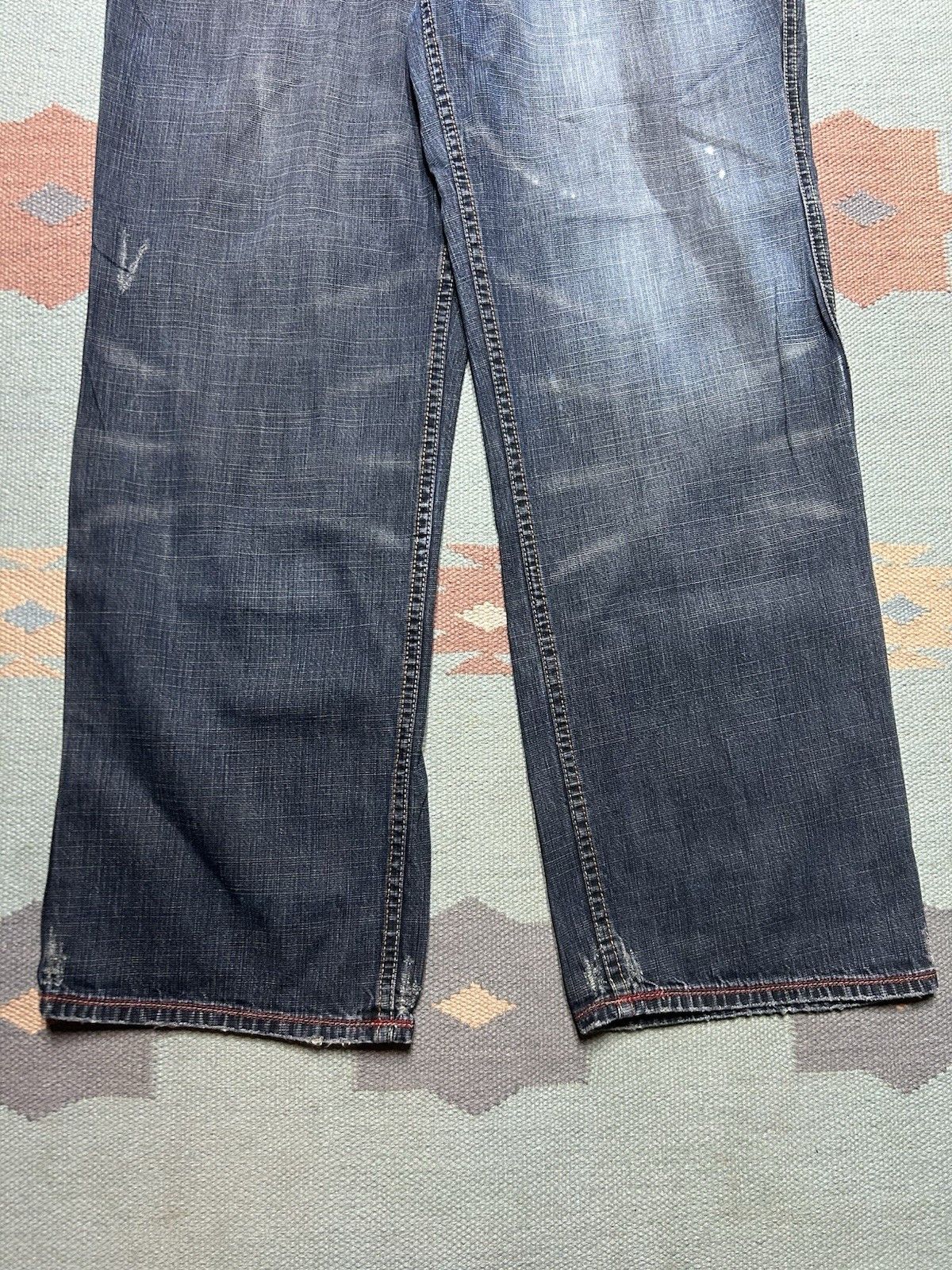 Vintage Vtg y2k baggy jeans ecko unltd embroidered wide skater 33x32 Size US 33 - 6 Thumbnail