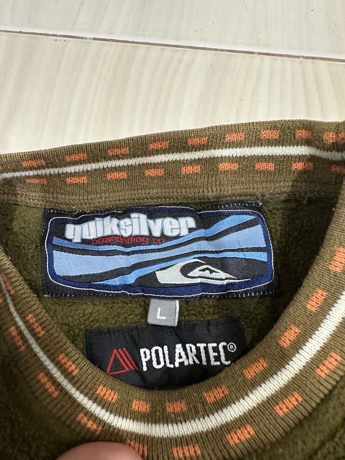 Quiksilver × Vintage Vintage Quicksilver Fleece round neck Size US L / EU 52-54 / 3 - 8 Thumbnail