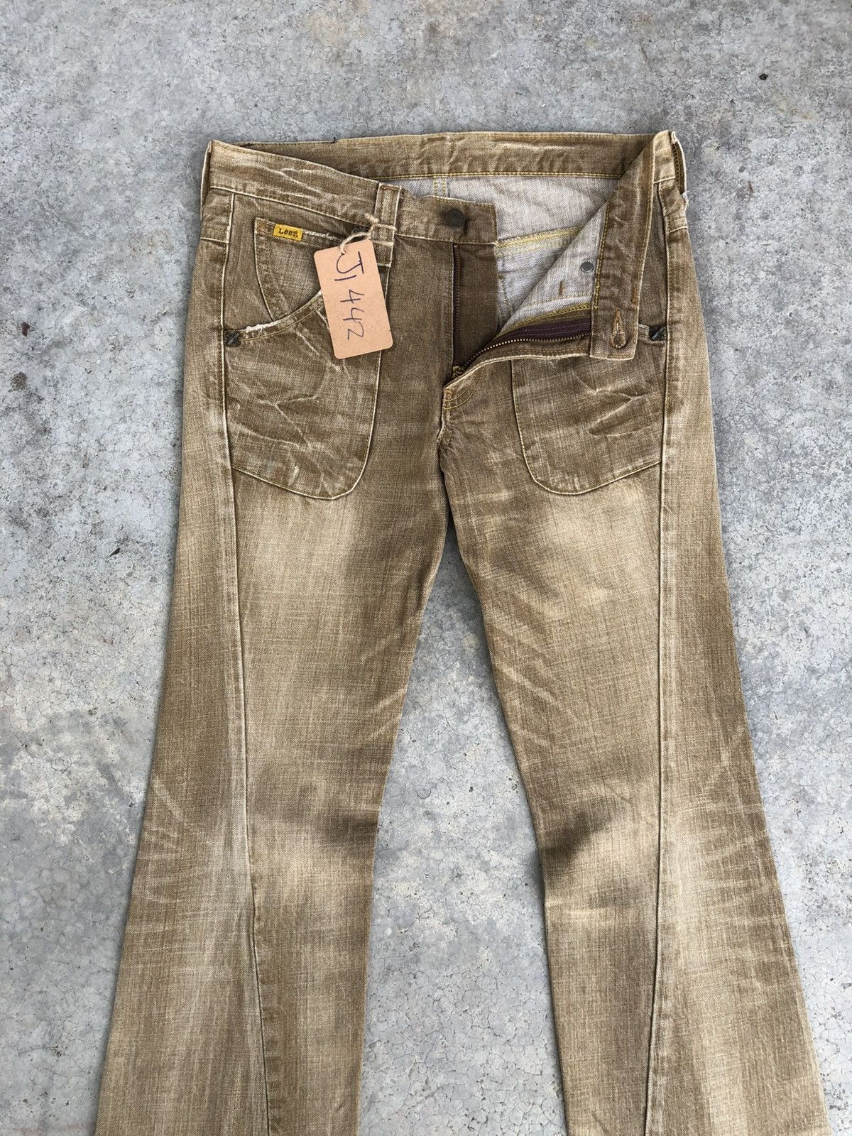 If Six Was Nine Japanese Lee Flared Jeans distressed Jeans Size US 30 / EU 46 - 3 Thumbnail