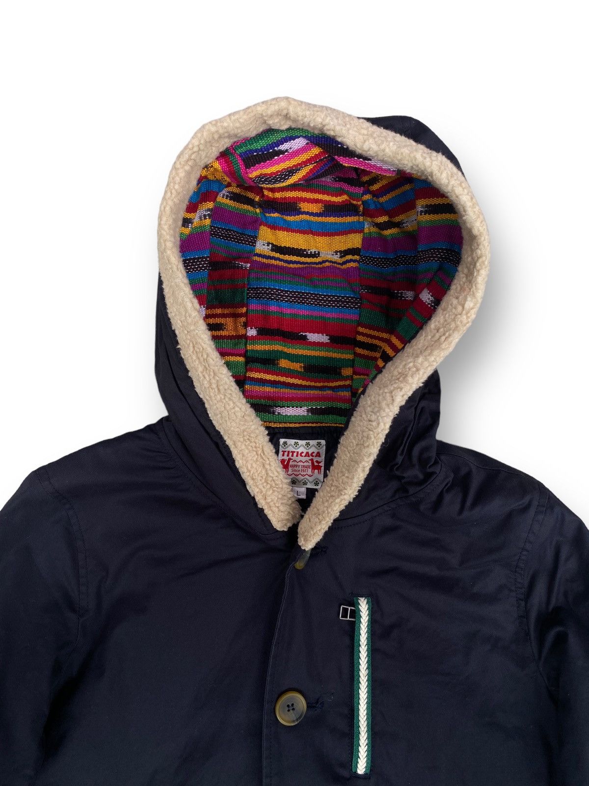 Vintage Vintage TITICACA Navajo Design Hoodie Jacket. #B7 Size US L / EU 52-54 / 3 - 2 Thumbnail