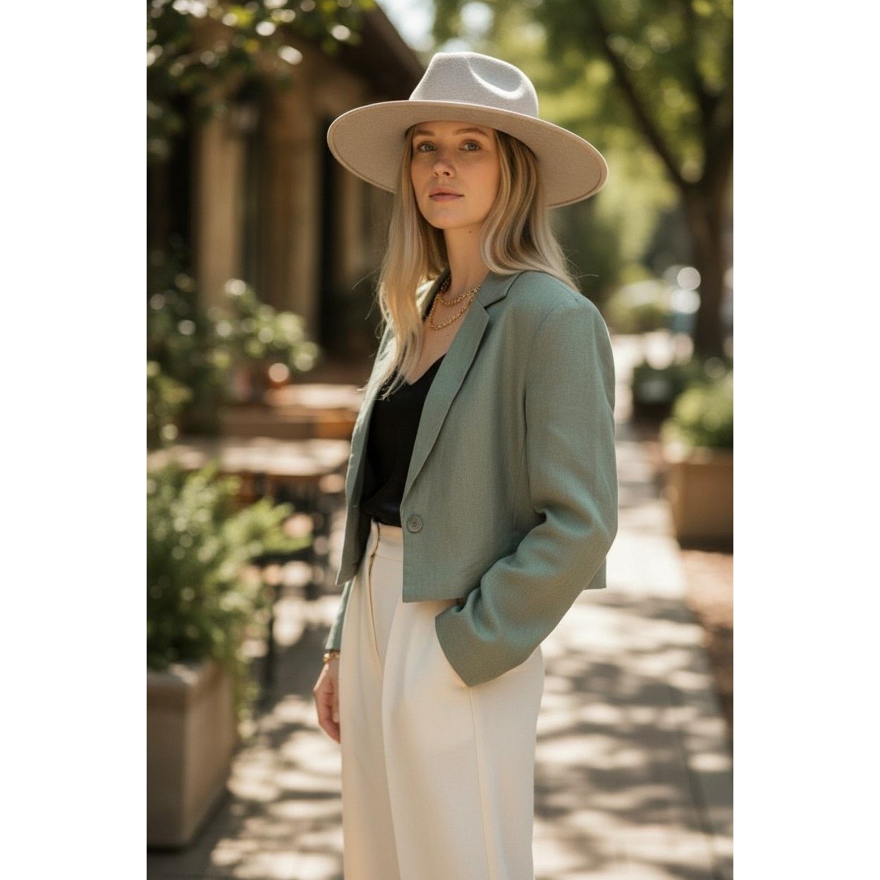 Lack of Color Lack of Color Carlo Speckled Grey Rancher hat (Ivory) Size ONE SIZE - 2 Thumbnail