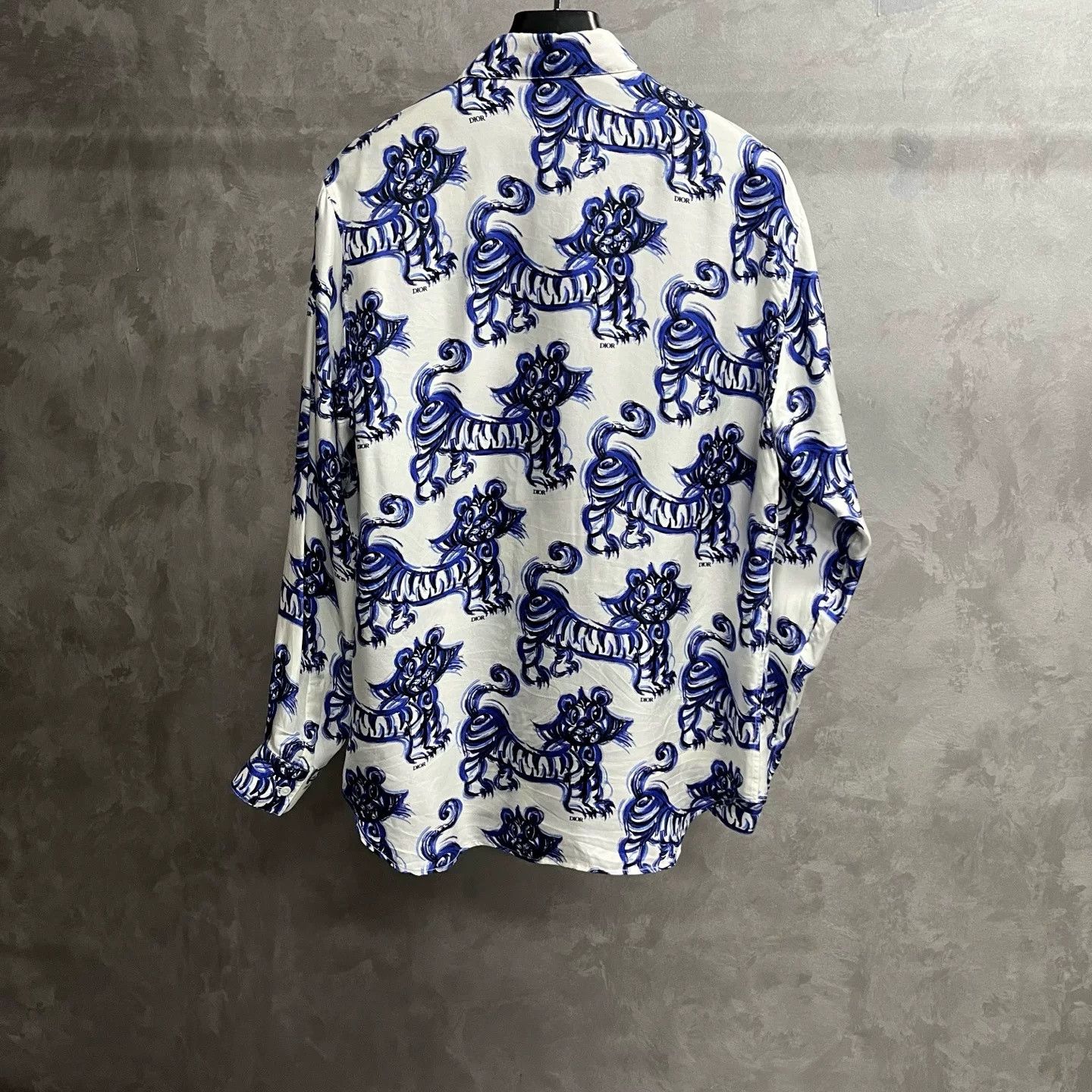 Dior Dior White Print Collared Shirt Size US XS / EU 42 / 0 - 5 Thumbnail
