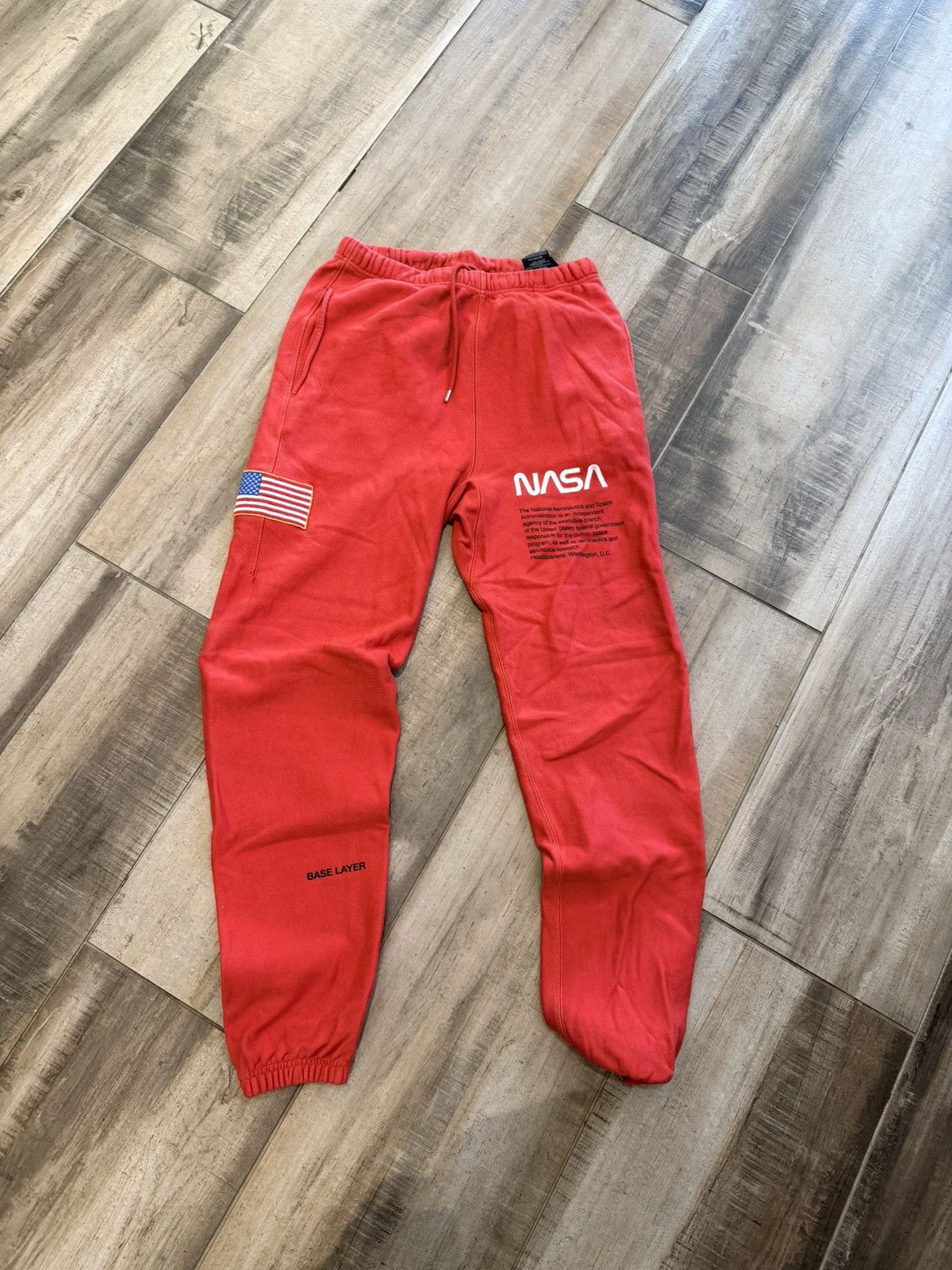 Heron Preston Heron Preston Orange NASA Sweatpants Size US 34 / EU 50 - 1 Thumbnail