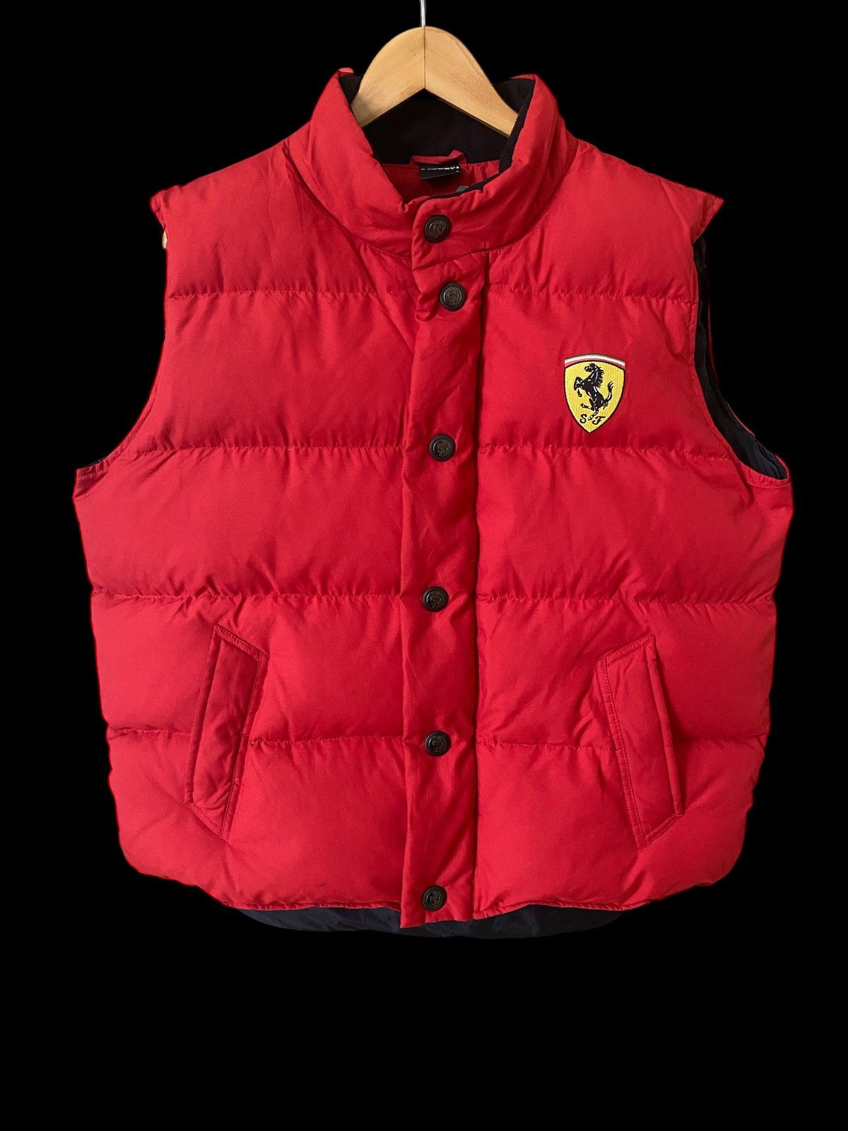 Ferrari Vintage Ferrari SF Puffer Vest Button logo nice Design Size US S / EU 44-46 / 1 - 1 Thumbnail