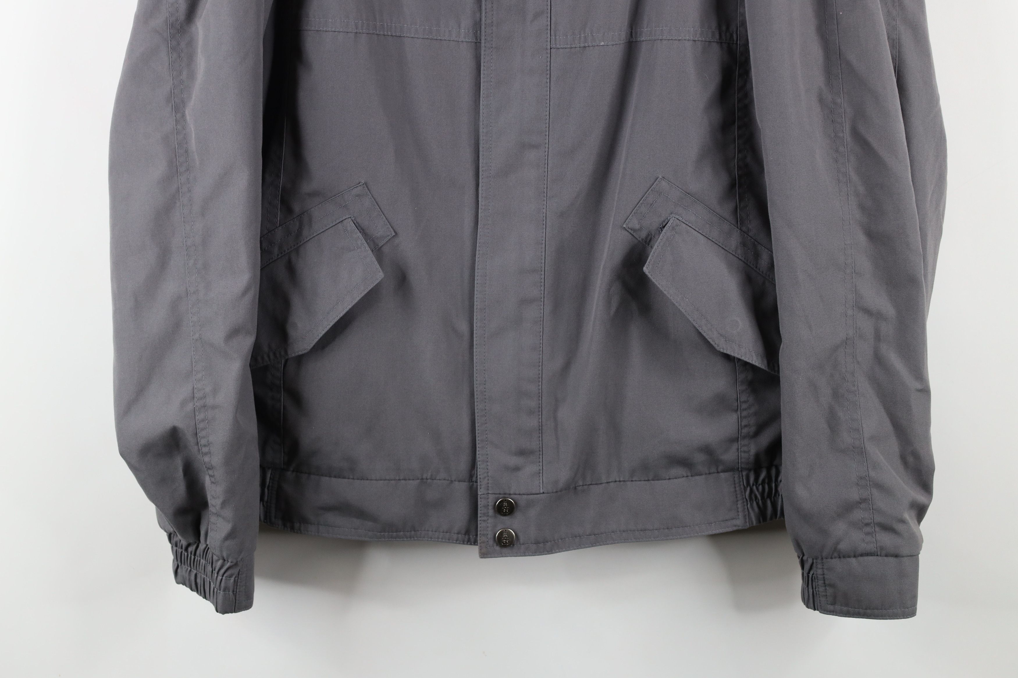 Vintage Vintage 90s Streetwear Hooded Full Zip Bomber Jacket Gray Size US XXL / EU 58 / 5 - 3 Thumbnail