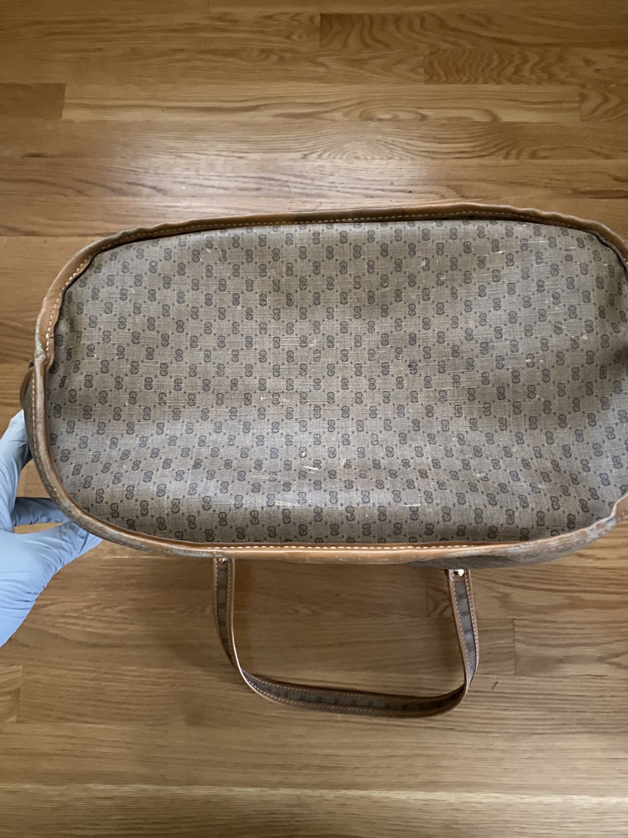 Gucci GUCCI Vintage Large Luggage/Travel Bag Double G Size ONE SIZE - 9 Thumbnail
