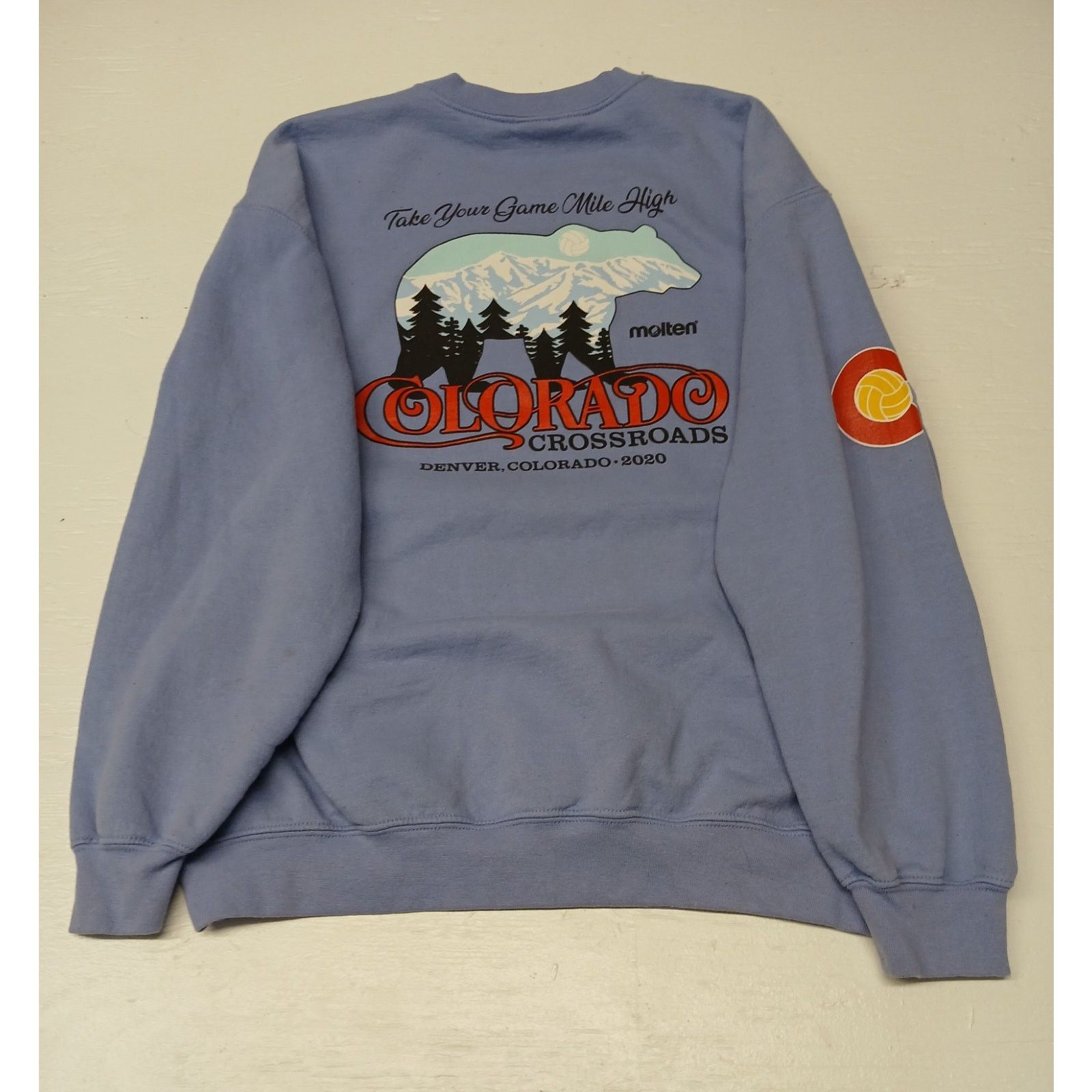 Gildan Gildan (Large) Purple Heavy Blend Pullover Sweatshirt Size L / US 10 / IT 46 - 6 Thumbnail
