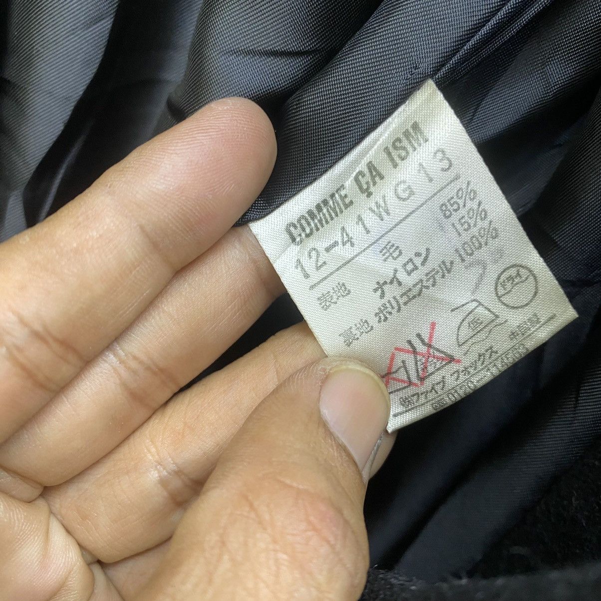 Comme des Garcons 🔥Vintage Comme Ca Ism Wool Long Coat Hooded Jacket Size M / US 6-8 / IT 42-44 - 7 Thumbnail