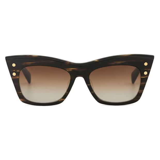 Balmain o1g2r1mq1024 Size: OS / Sunglasses in Brown & Gold Size ONE SIZE - 1 Thumbnail