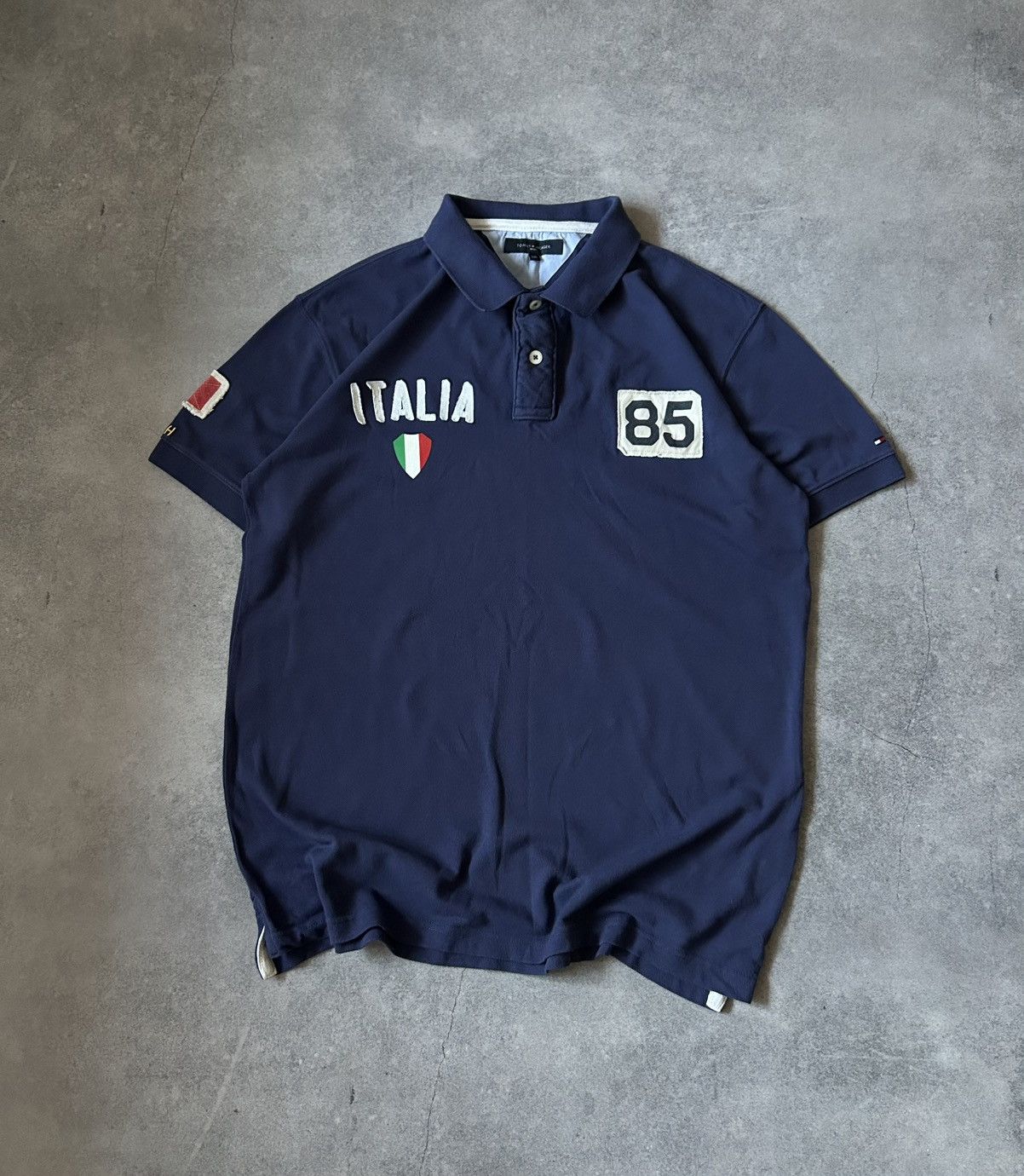 Rugby Ralph Lauren × Tommy Hilfiger × Vintage Vintage Tommy Hilfiger Italia 85 Chief Keef style Size US XL / EU 56 / 4 - 1 Thumbnail