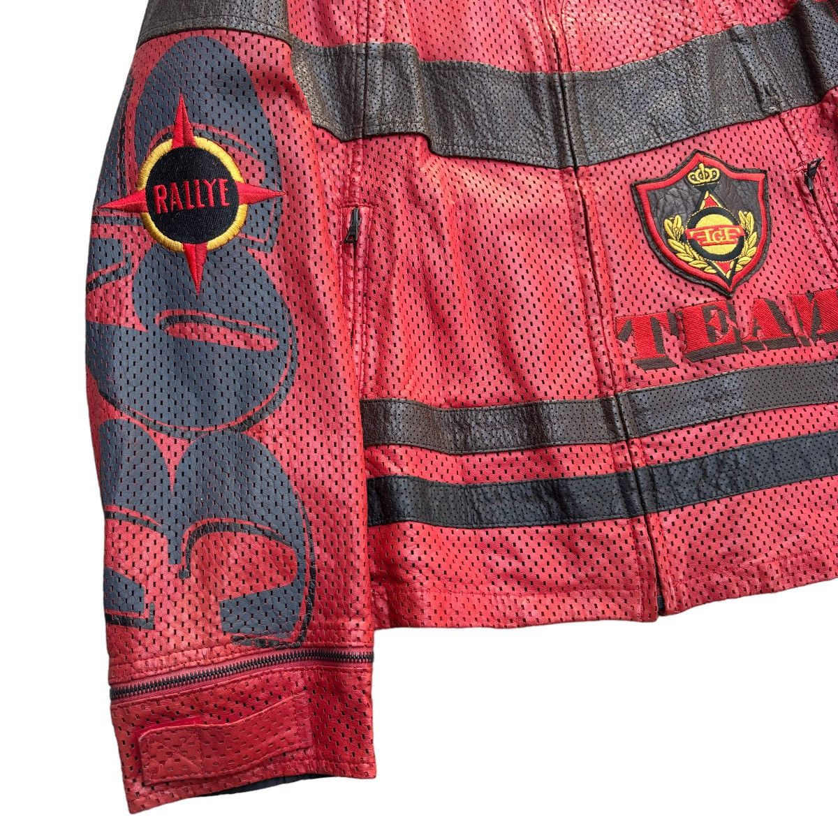 Gianfranco Ferre Ferre Racing Team Rally Dakar Leather Jacket Size US M / EU 48-50 / 2 - 8 Thumbnail