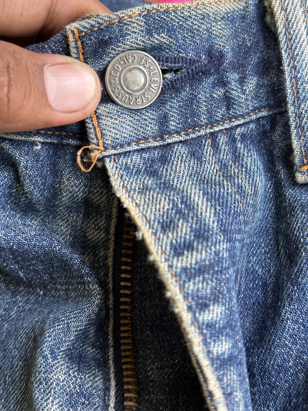 Levi's Vintage Distress Levis Big E 504Z Selvedge 32x41. Size US 32 / EU 48 - 14 Thumbnail