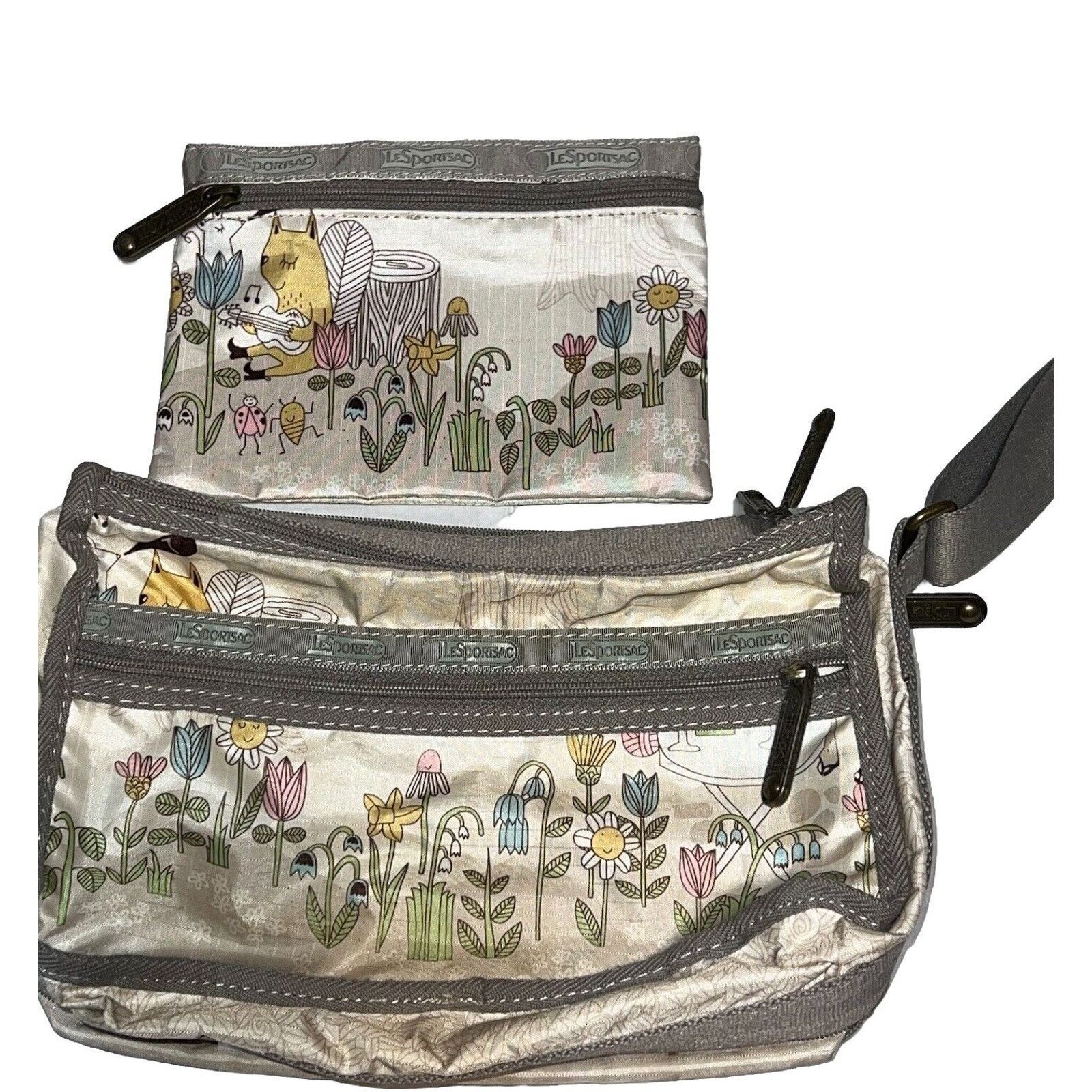LeSportsac LeSportsac Deluxe Floral Bag Crossbody Shoulder with Pouch Size ONE SIZE - 2 Thumbnail
