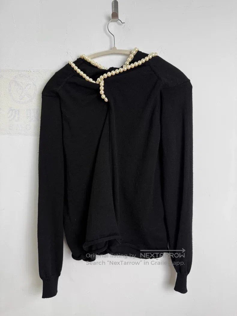 Junya Watanabe Junya Watanabe Double-layer knitted wool pearl sweater Size US M / EU 48-50 / 2 - 3 Thumbnail