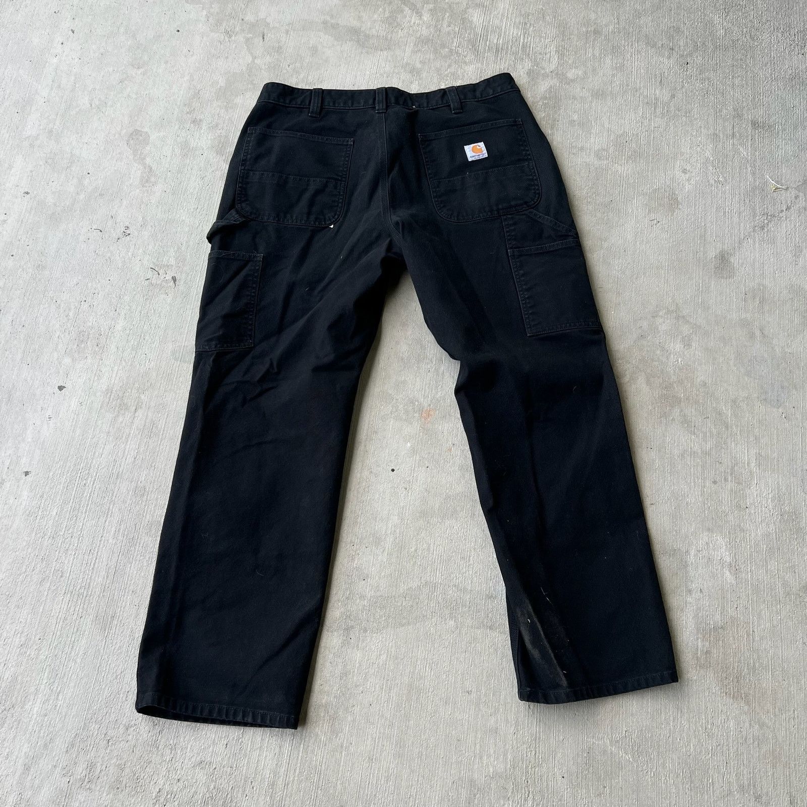 Carhartt × Vintage Carhartt black double knee work wear carpenter pants Size US 35 - 4 Thumbnail