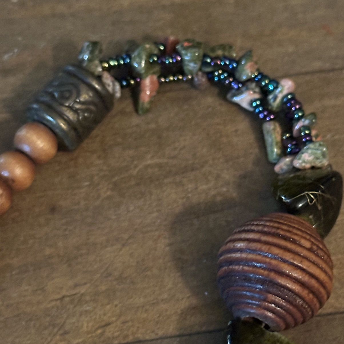 Other Multi strand Unakite bead necklace and earrings set Size ONE SIZE - 5 Thumbnail