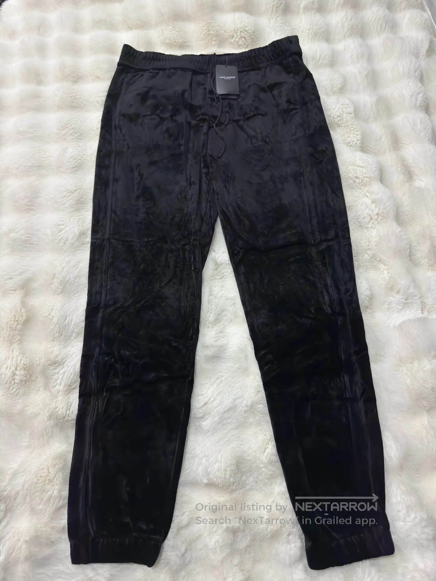 Saint Laurent Paris Saint Laurent Paris size L Velvet Elastic Men's Trousers| Size US 27 - 1 Thumbnail