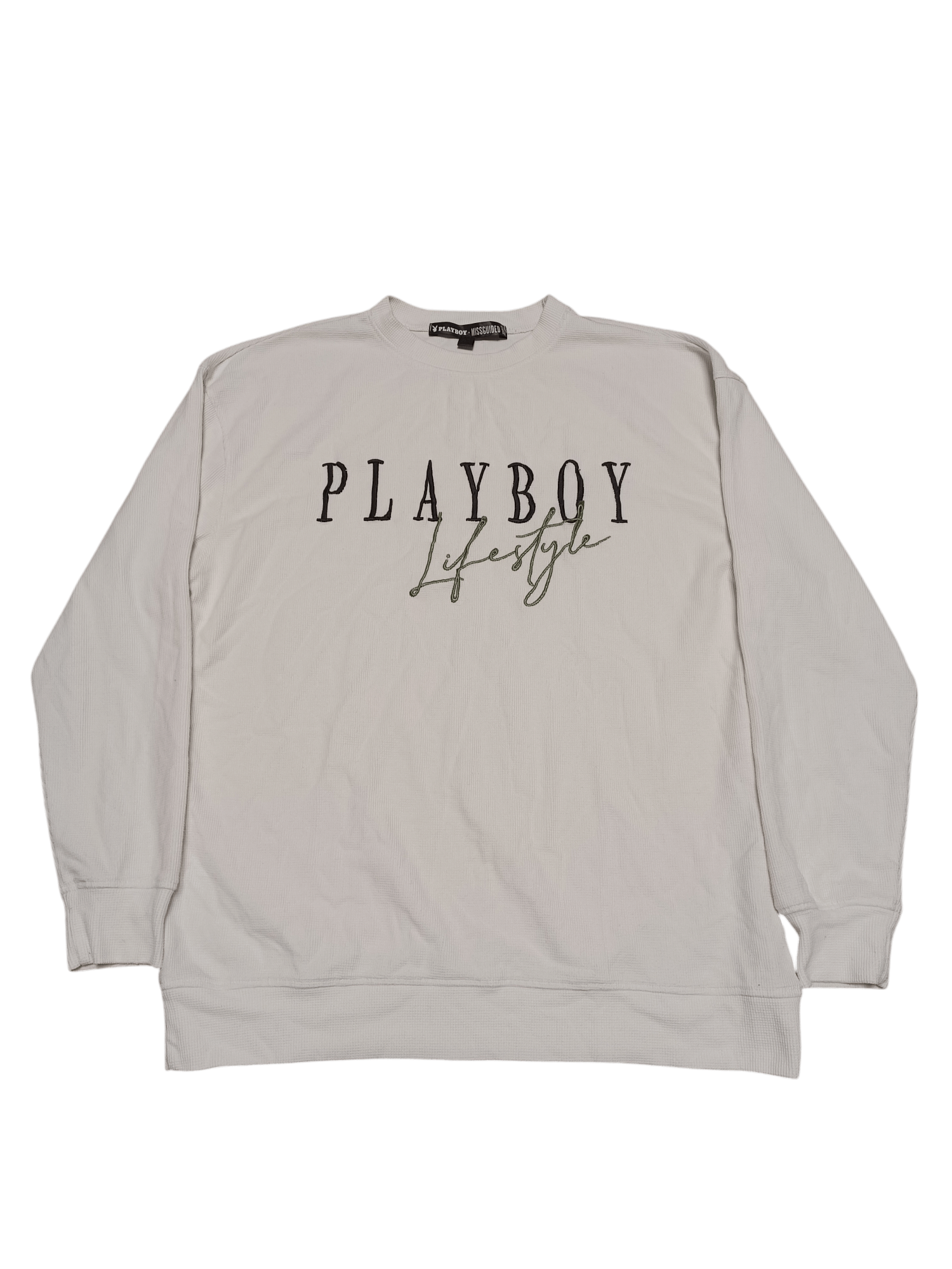 Playboy PLAYBOY LIFESTYLE X MISSGUEDED EMBROIDERED LOGO SWEATSHIRT Size US L / EU 52-54 / 3 - 1 Thumbnail