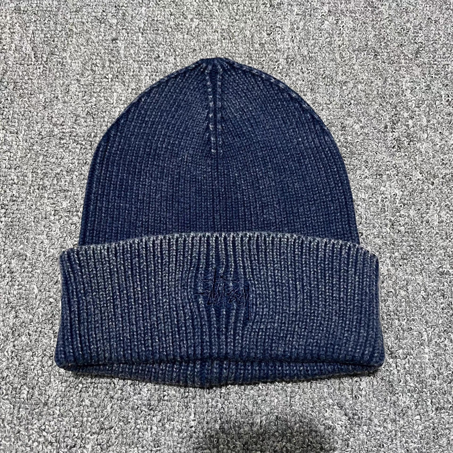 Stussy Stussy Washed Vintage Embroidered Logo Knit Beanie Q7 Size ONE SIZE - 7 Thumbnail