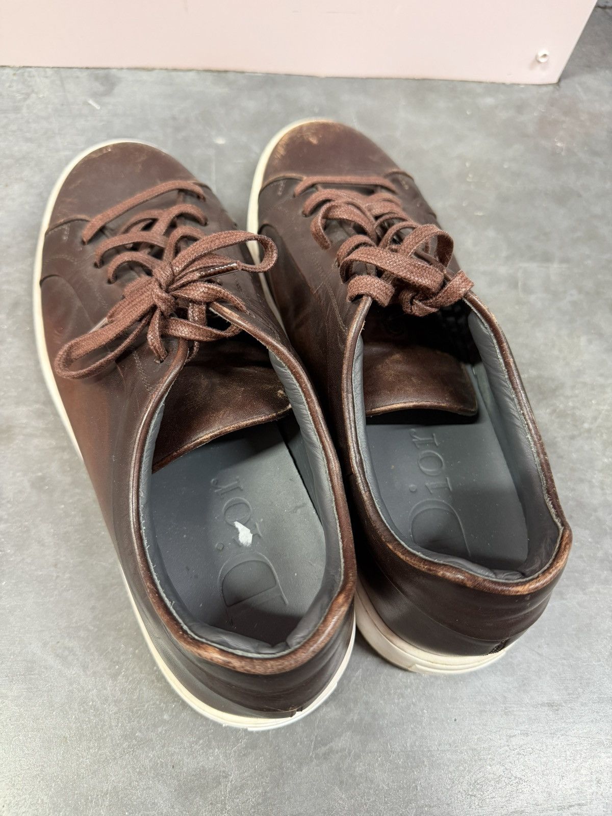 Dior B06 Mens Sneakers Brown Leather Size 43.5 Size US 10 / EU 43 - 11 Thumbnail