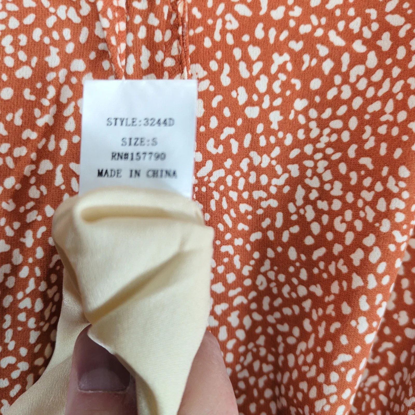 Other Pinch Phoenix Spotted Tiered Puff Slv Dress S Elastic Waist Size S / US 4 / IT 40 - 6 Thumbnail