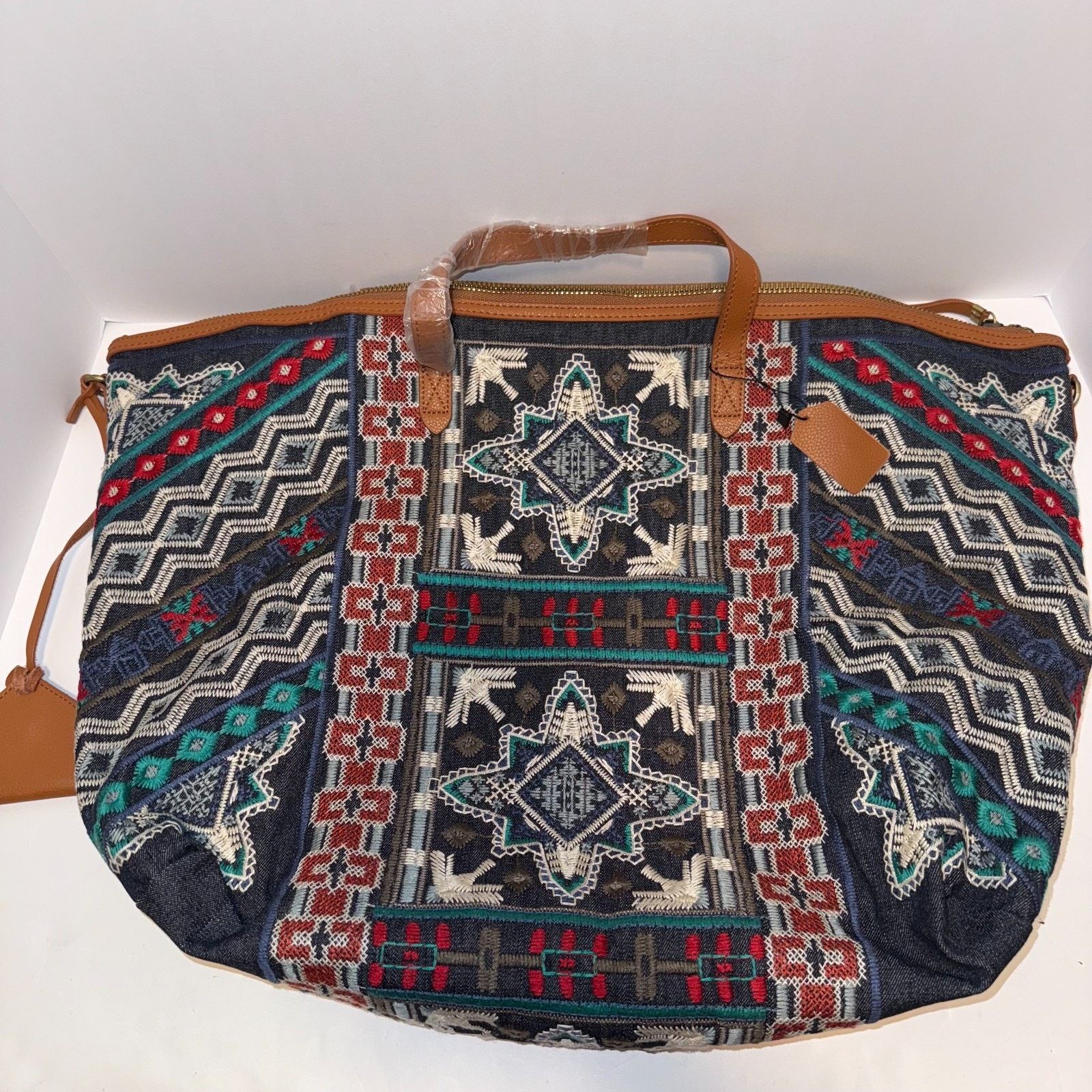 Johnny Was JOHNNY WAS Austin Embroidered Overnight Tote Weekender Bag Size ONE SIZE - 2 Thumbnail