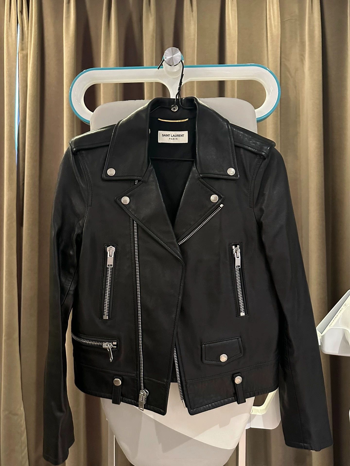 Saint Laurent Paris Saint Laurent Paris Black leather jacket Size US S / EU 44-46 / 1 - 1 Thumbnail